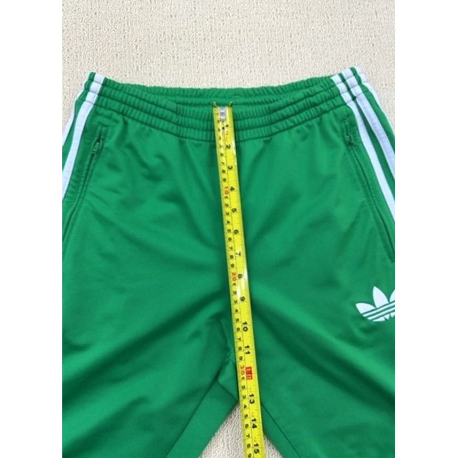 Adidas Adidas Originals Men's XS Track Pants Collegiate Green 3-Stripes Size US 27 - 7 Thumbnail