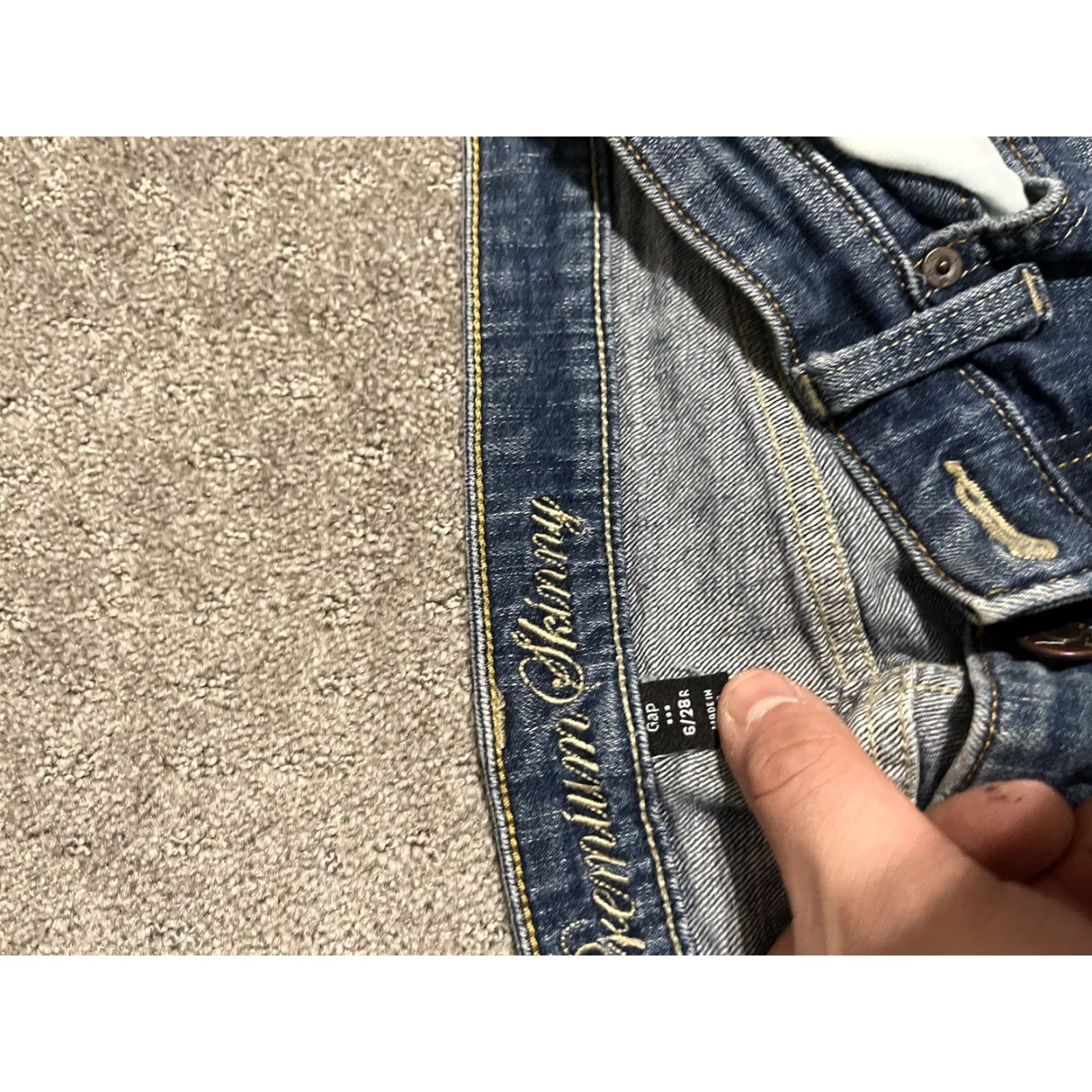 Gap Gap Jeans Women 6 Skinny Blue Cotton Zip 6 Regular Size 6 Size 28" / US 6 / IT 42 - 5 Thumbnail