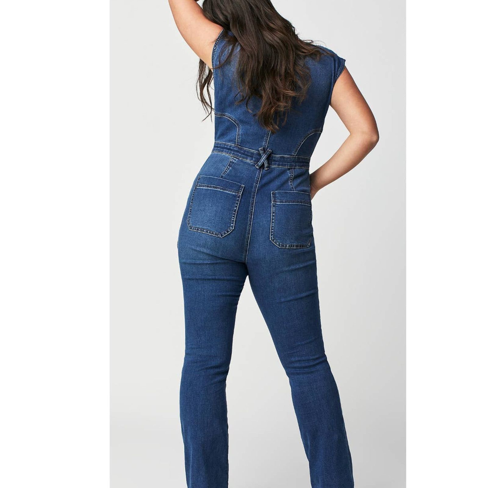 Free People New Free People WTF CRVY Hyde Park Jumpsuit $158 SIZE 6 Size 28" / US 6 / IT 42 - 3 Thumbnail