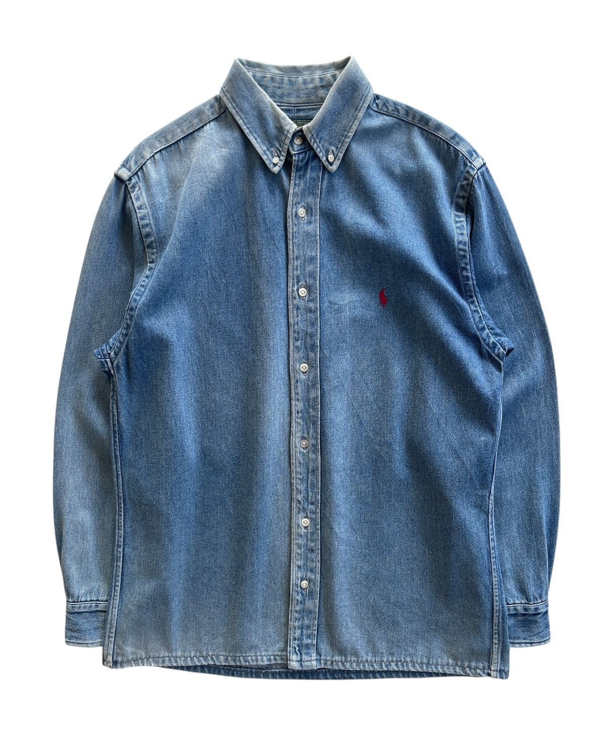 Polo Ralph Lauren Vintage Polo RL Country Denim Shirt Size US S / EU 44-46 / 1 - 2 Thumbnail
