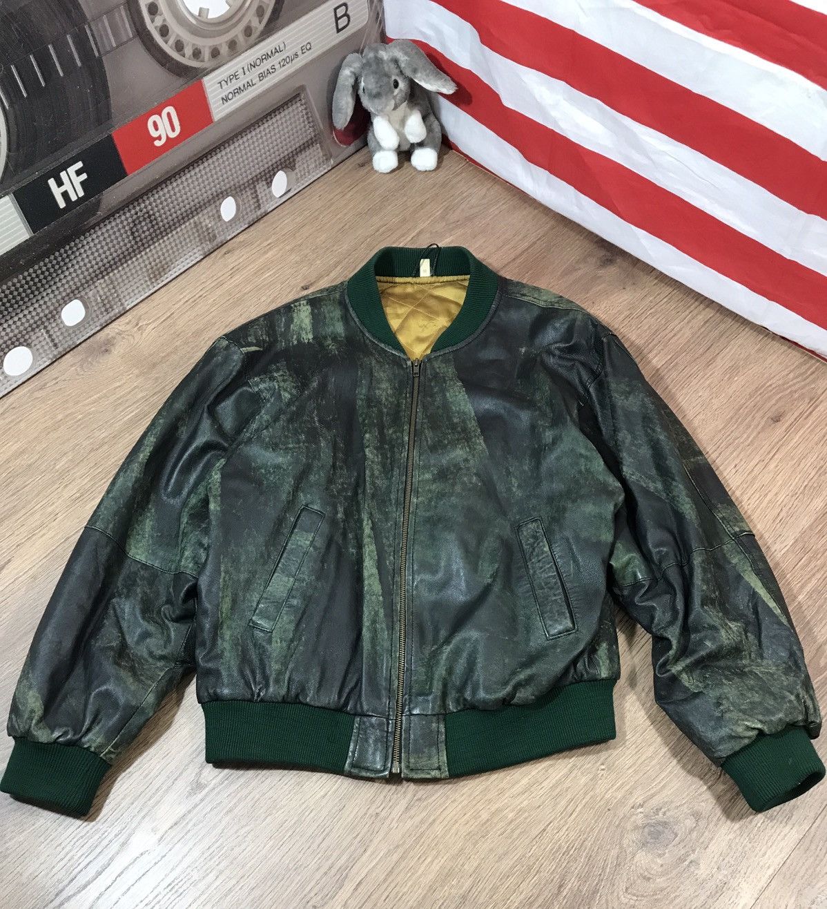 Japanese Brand × Vintage Vintage Distressed Leather Jacket Size M Size US M / EU 48-50 / 2 - 1 Thumbnail