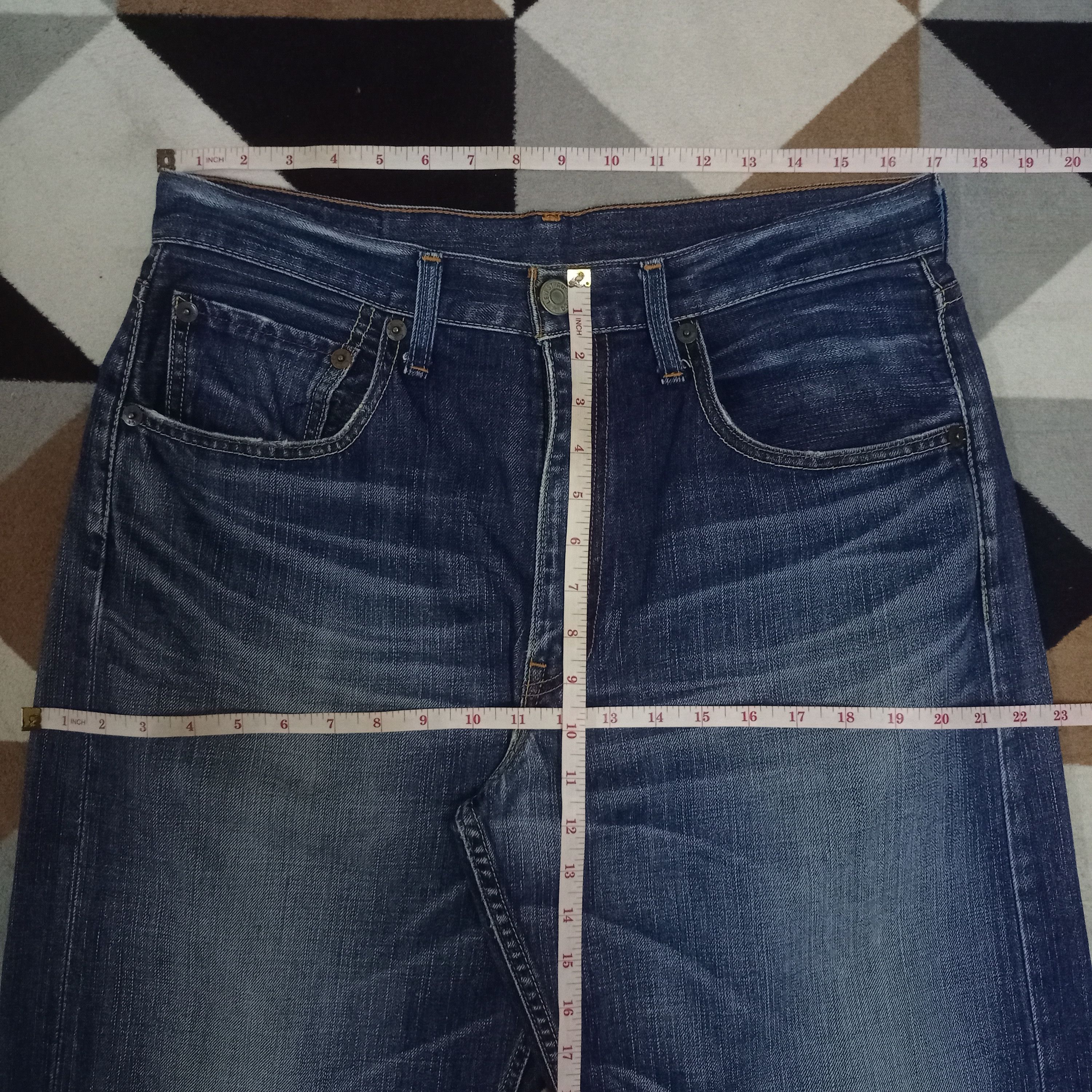 Levi's × Levi's Vintage Clothing Vintage 90s Levis 709 Blue Wash Distressed Baggy Jeans Size US 34 / EU 50 - 9 Thumbnail
