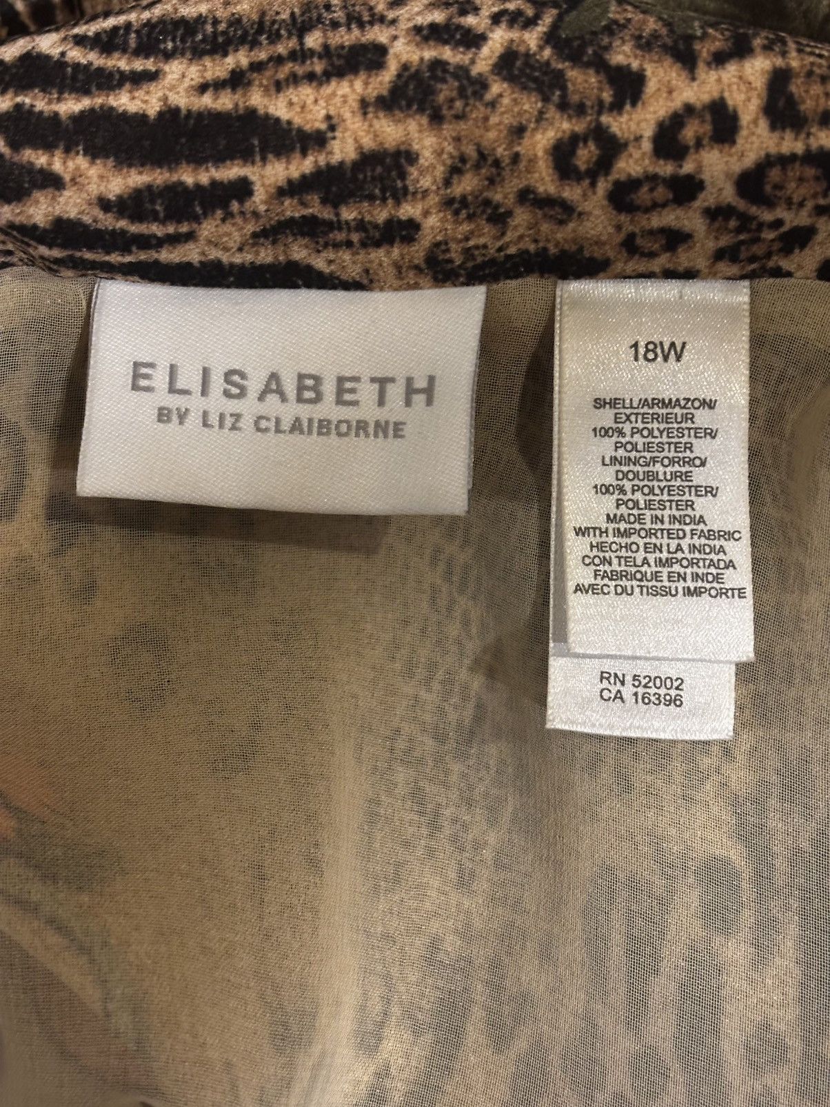 Liz Claiborne Women’s short sleeve Blouse.wt1883 Size XL / US 12-14 / IT 48-50 - 8 Thumbnail