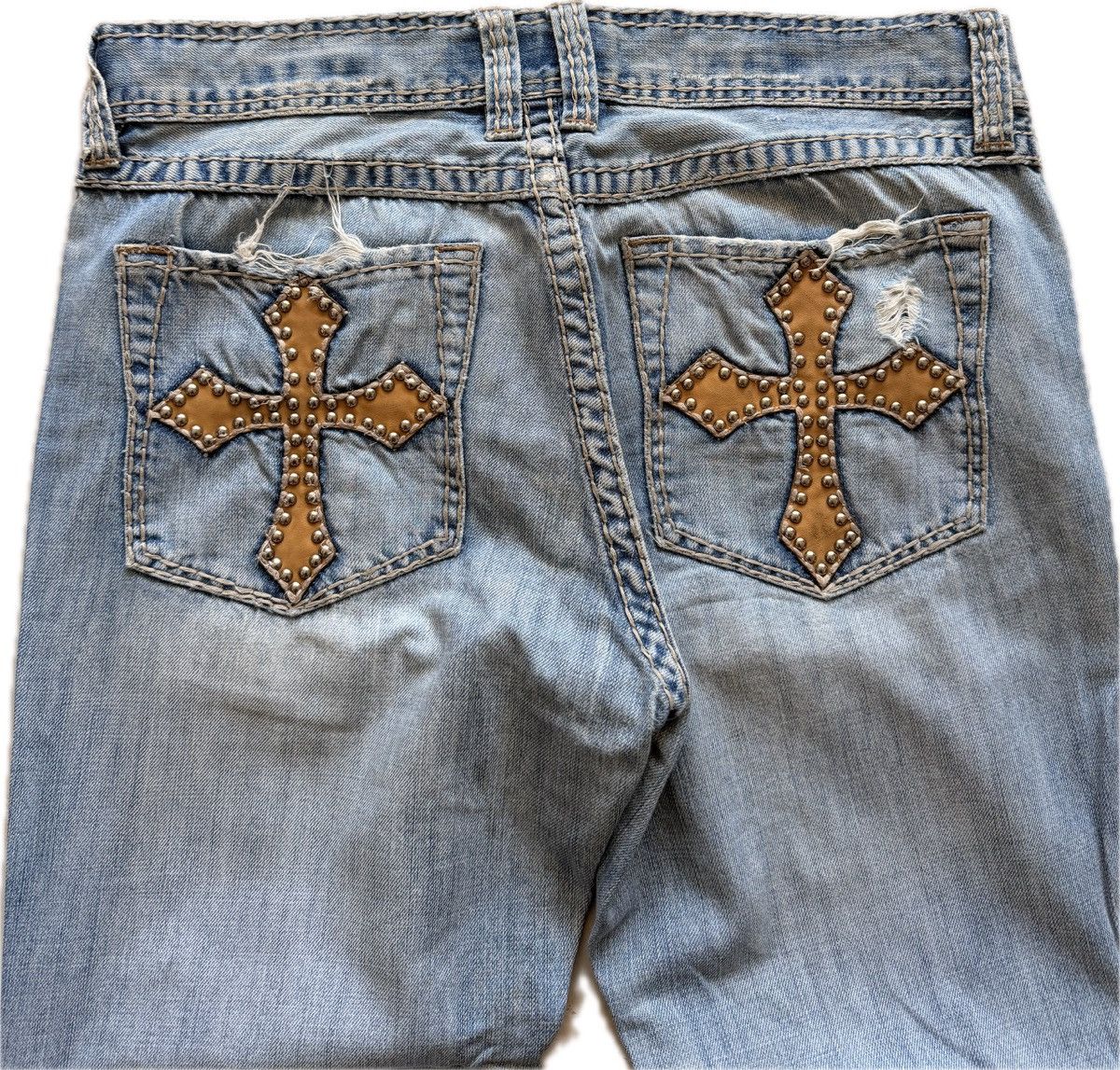 Affliction Rare Rhinestone Affliction Jeans Size US 34 / EU 50 - 2 Thumbnail