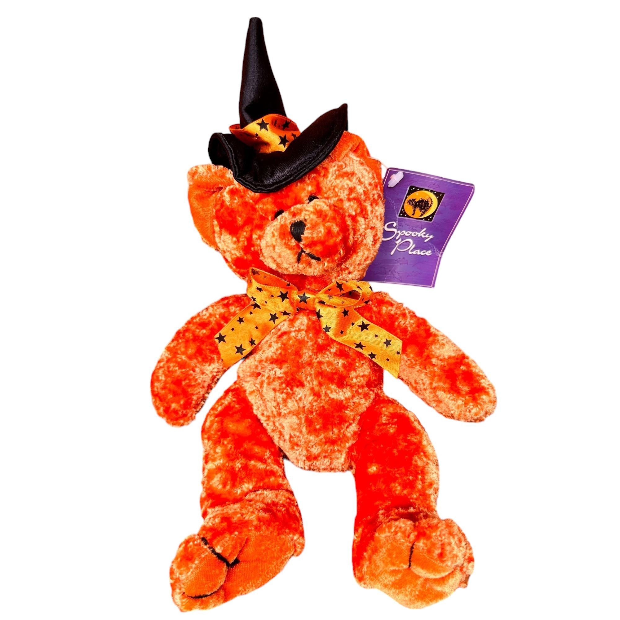 Vintage VTG 1988 Crista Collections Halloween Bear Plush NWT Orange Size ONE SIZE - 1 Thumbnail