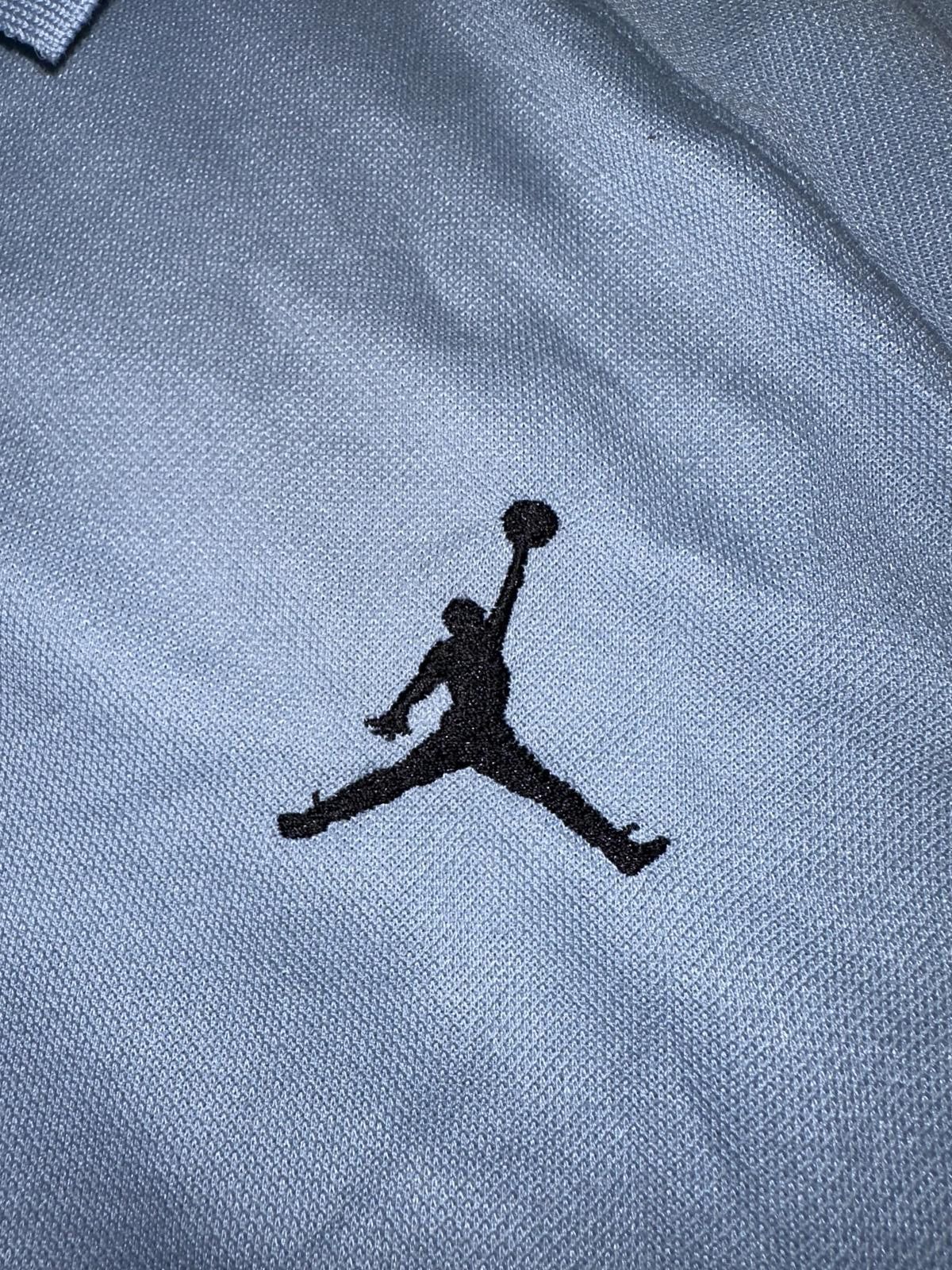 Designer Nike Air Jordan Men’s Dri-Fit Golf Light Blue Polo Shirt Sample Size US L / EU 52-54 / 3 - 3 Thumbnail