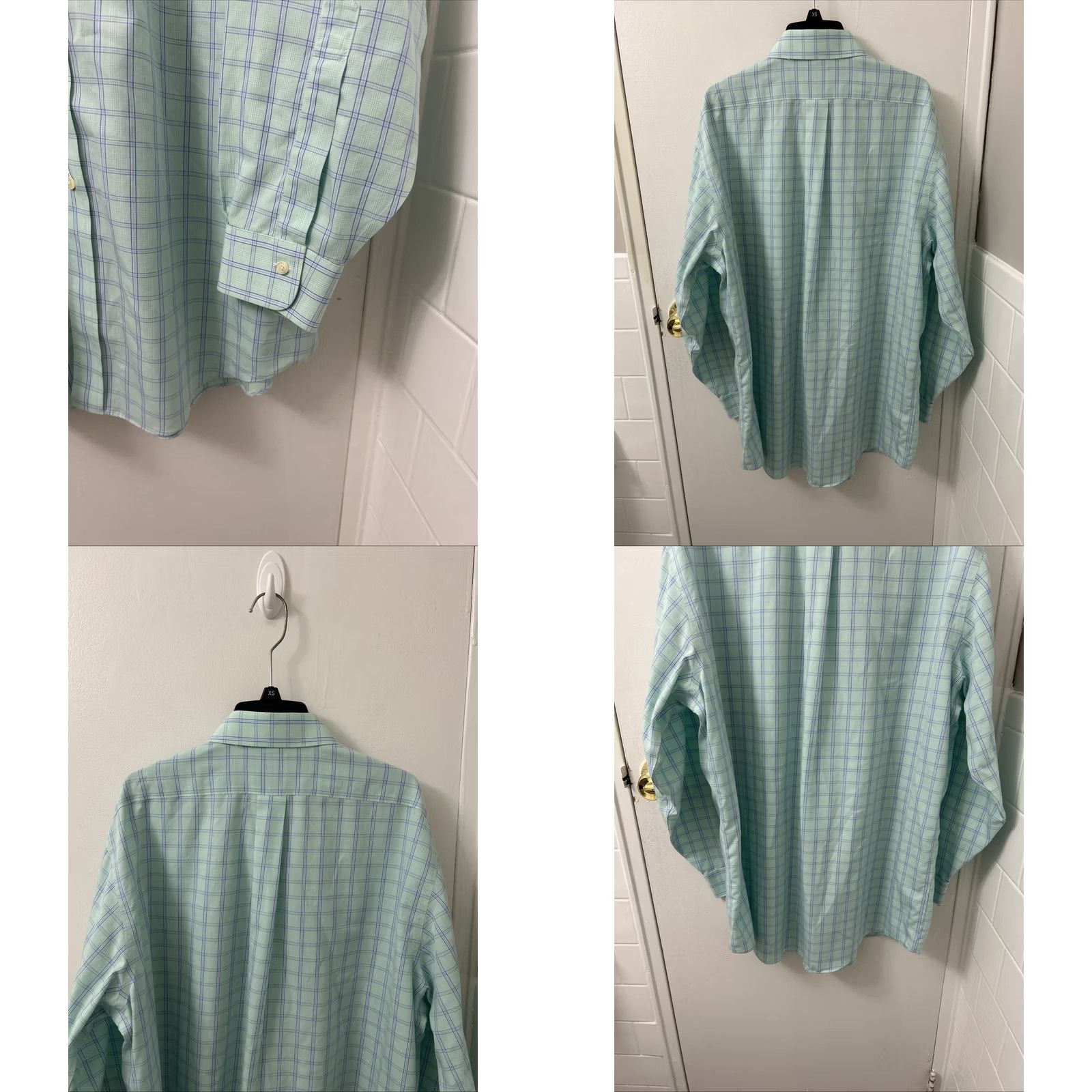 Brooks Brothers Brooks Brothers Shirt Mens 16.5 Green Plaid Non Iron All Cotton Button Up L/S Size US XL / EU 56 / 4 - 8 Thumbnail