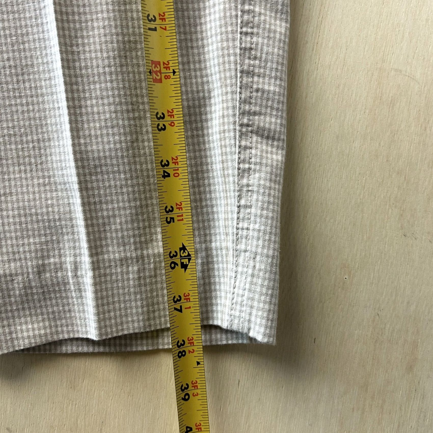 Vintage VINTAGE Lizwear Pants Womens 8 Beige Check Pleated Straight Leg Chino Twill Size 30" / US 8 / IT 44 - 5 Thumbnail