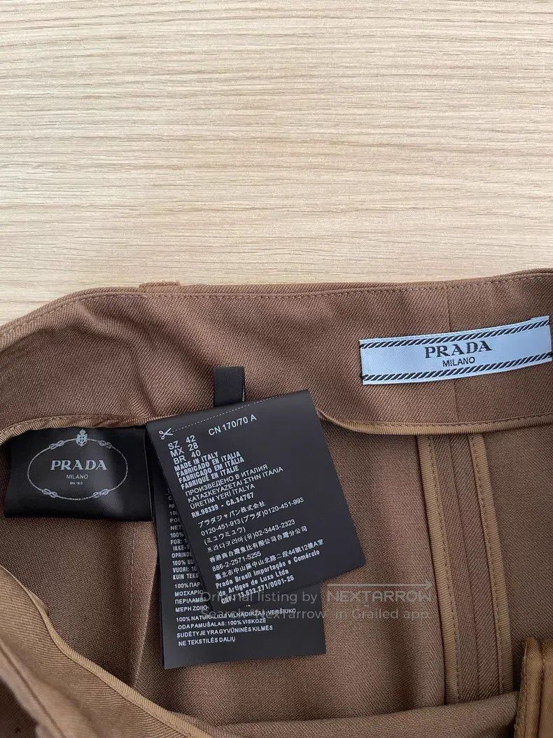 Prada Prada Mirad-coloured hip-wrapped skirt Size 27" / US 4 / IT 40 - 3 Thumbnail