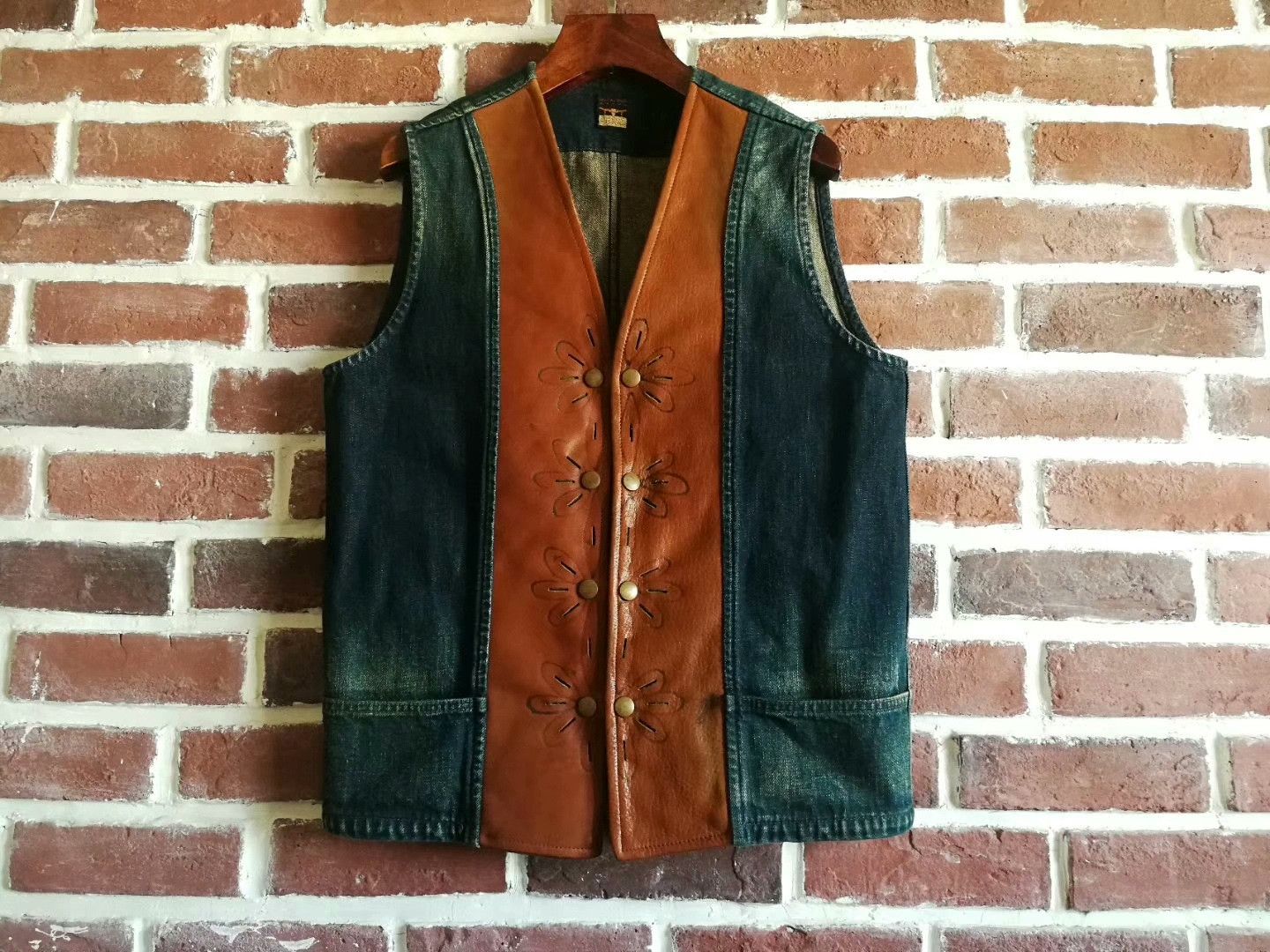 Kapital Kapital Western Leather-Trimmed Vest Size US L / EU 52-54 / 3 - 1 Thumbnail