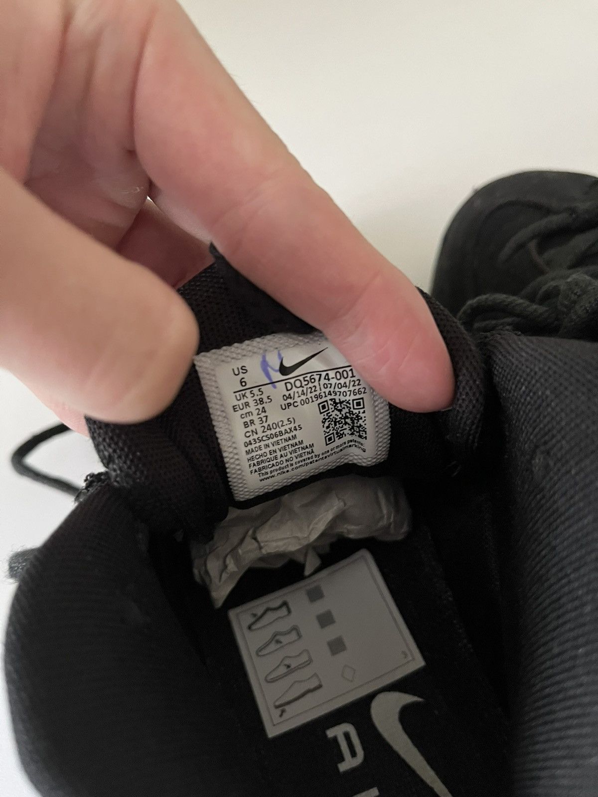 Nike × Stussy Nike x Stüssy Air Penny 2 Black – Rare Collab, Street Icon Size US 6 / EU 39 - 8 Thumbnail