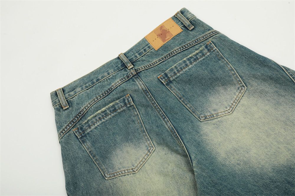 Vintage Men's punk patchwork distressed washed scimitar jeans Size US 32 / EU 48 - 6 Thumbnail