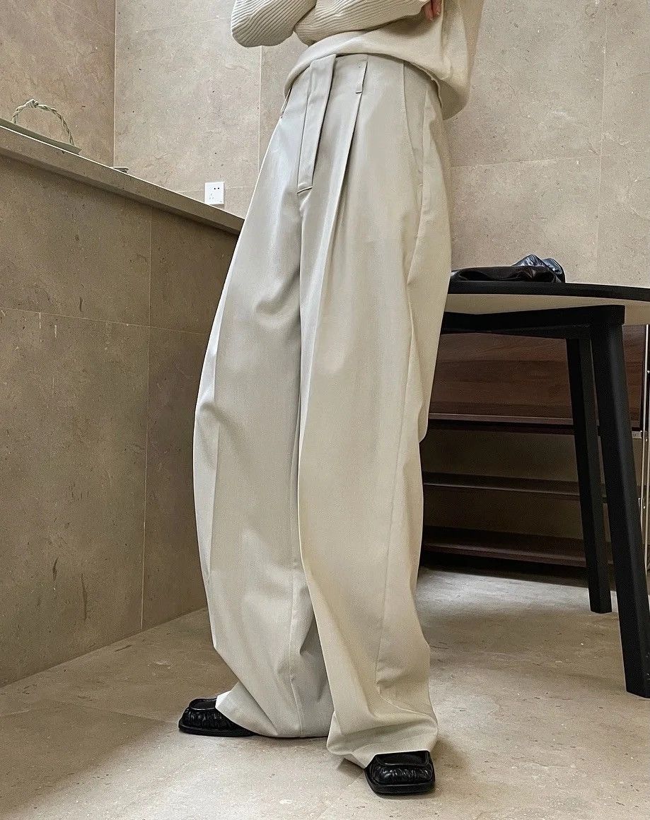 Designer × Vintage Casual Loose Wide Leg Solid Pants Trousers Size US 30 / EU 46 - 8 Thumbnail