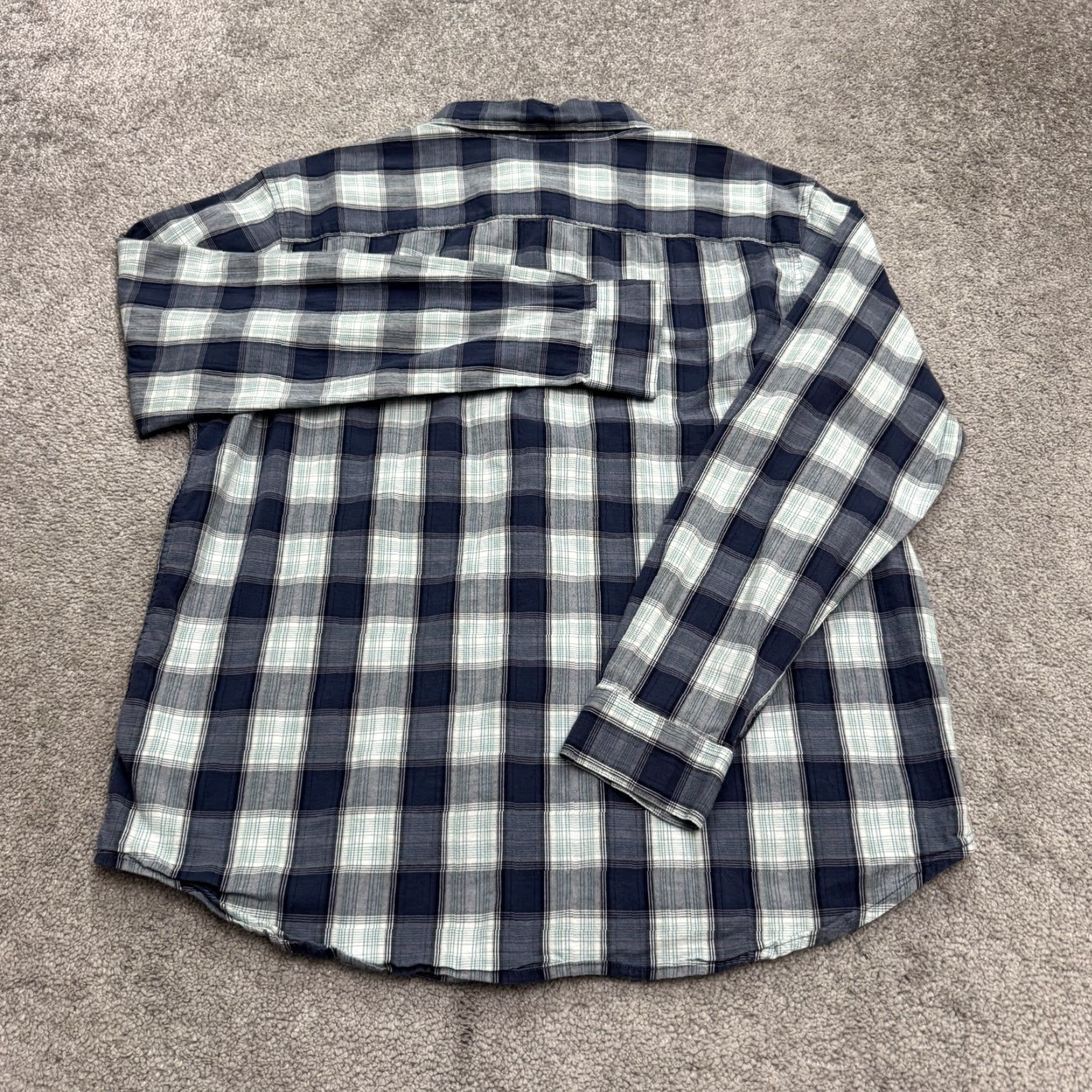 Vintage Columbia Shirt Mens Large Blue Plaid Button-Up Long Sleeve Cotton Outdoor Top Size US L / EU 52-54 / 3 - 2 Thumbnail