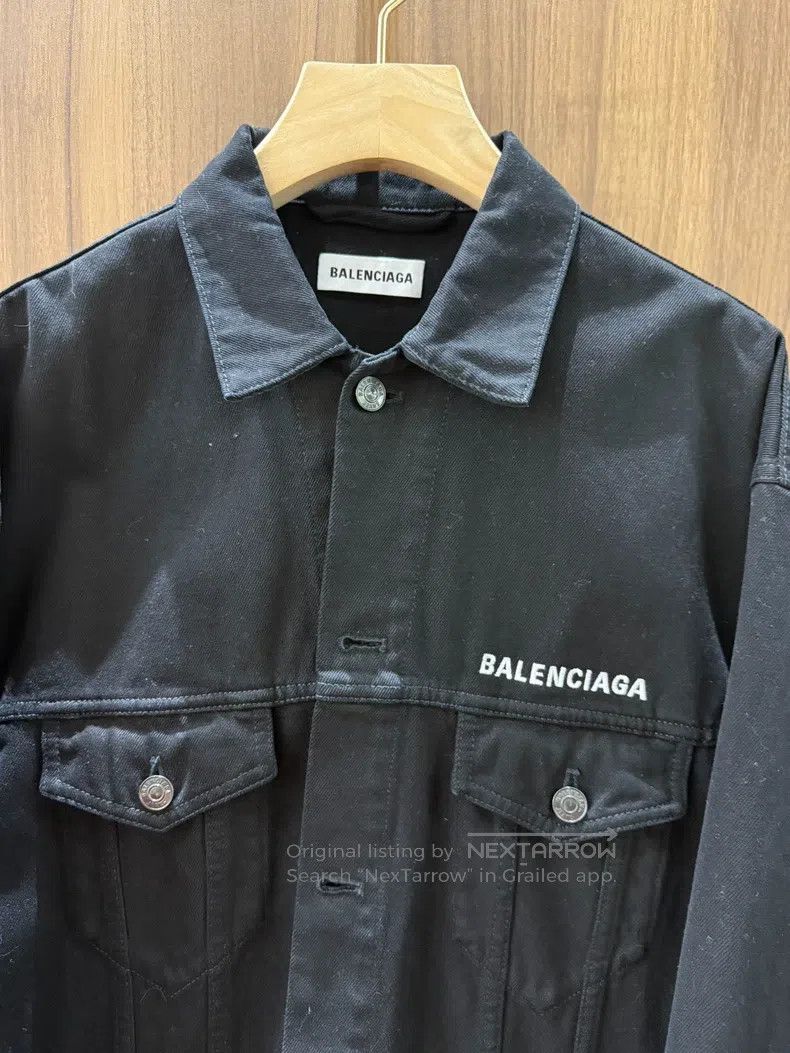 Balenciaga Balenciaga Crew black denim jacket Size XXS / US 00 / IT 34 - 3 Thumbnail
