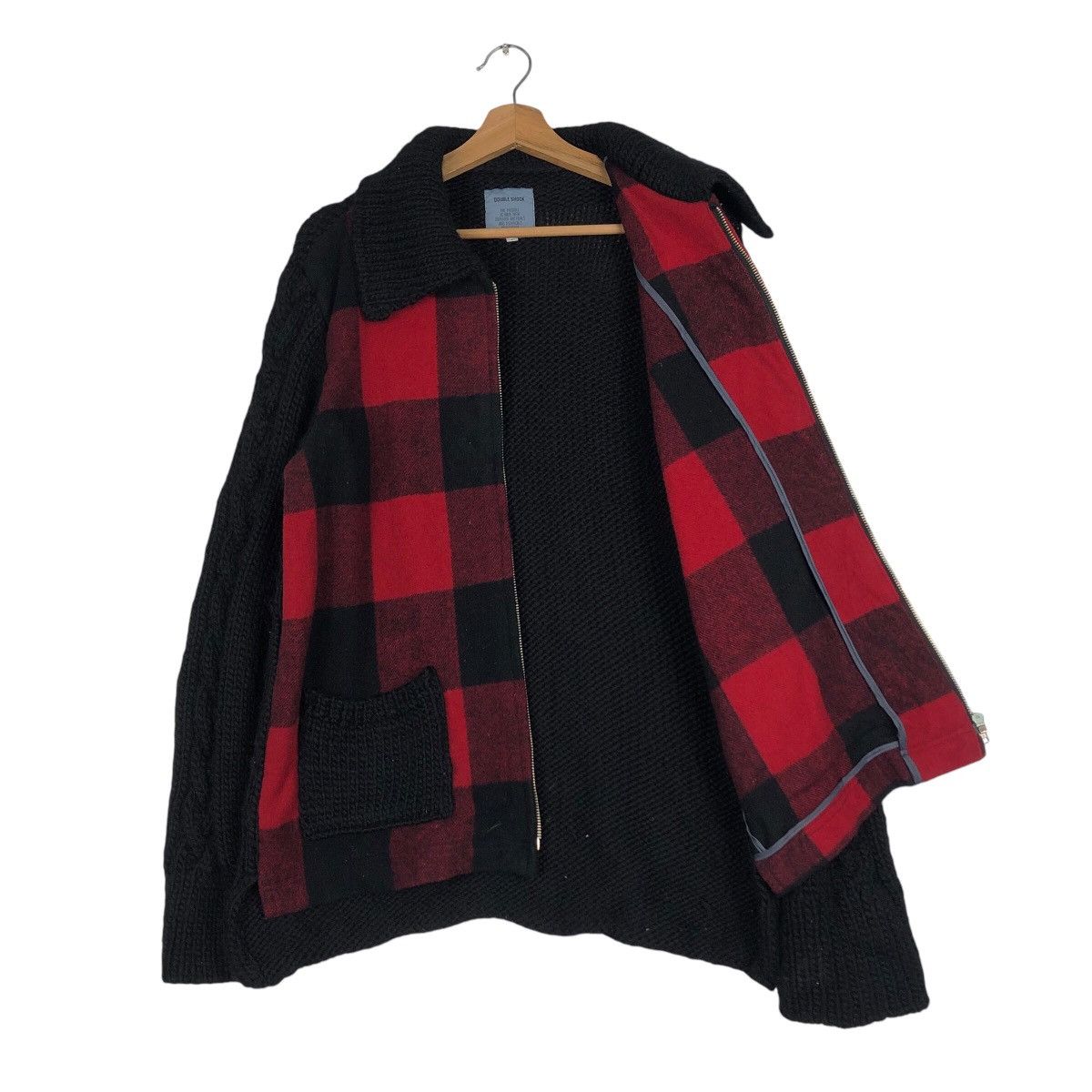 Japanese Brand Zipper Bomber Jacket DoubleShock Tartan Design Size US M / EU 48-50 / 2 - 12 Thumbnail