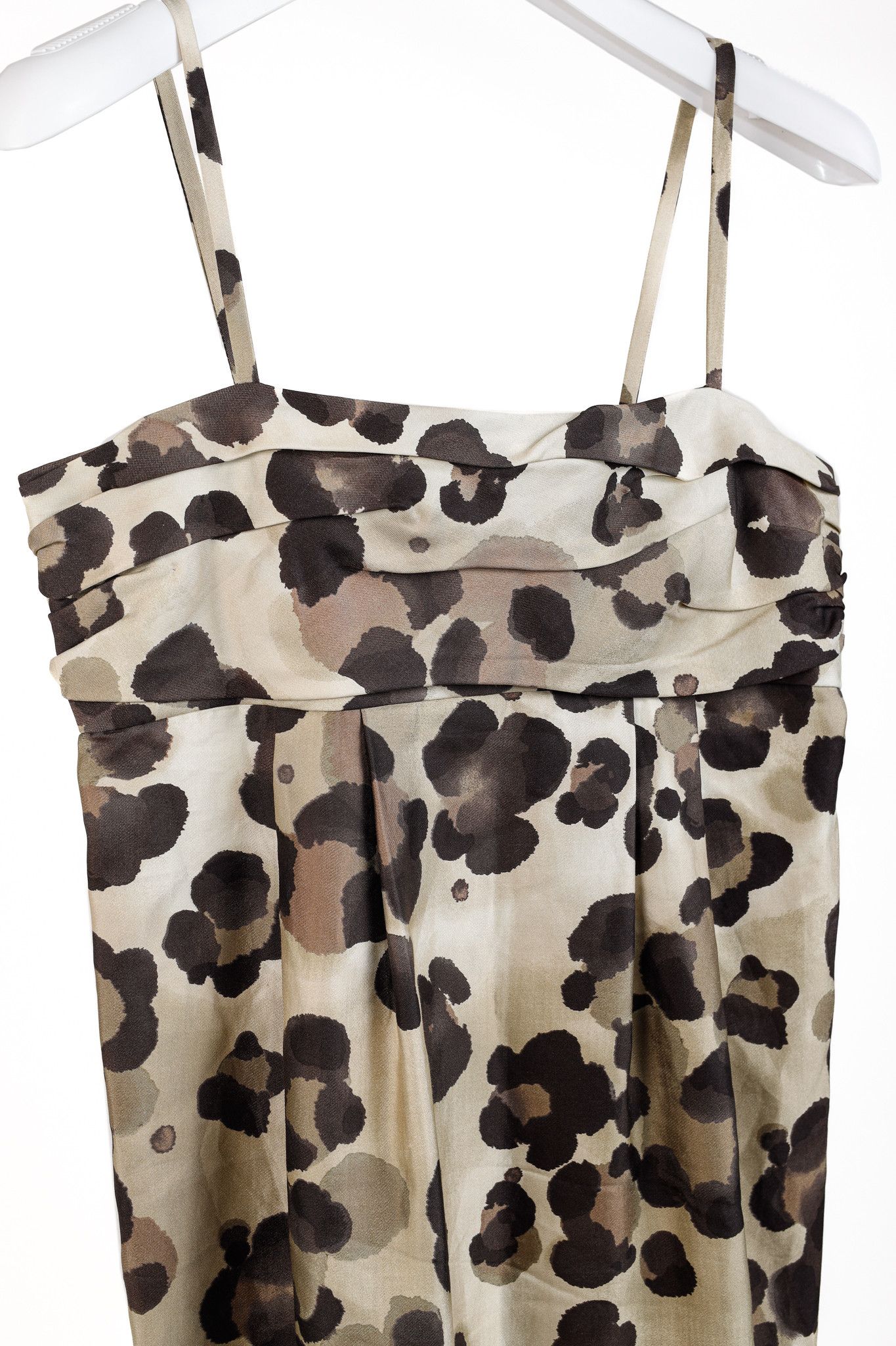 Moschino Moschino Cheap and Chic Leopard Silk & Cotton Dress Size L / US 10 / IT 46 - 3 Thumbnail