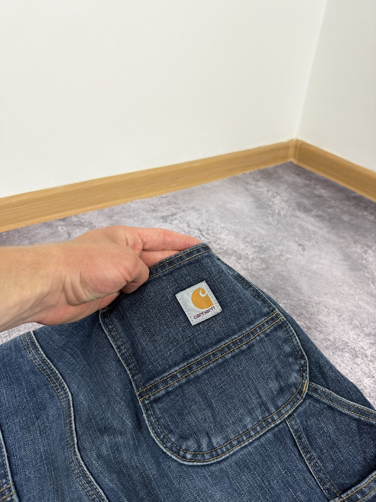 Carhartt Vintage Carhartt Denim Carpenter Cargo Hype USA Work Pants Size US 36 / EU 52 - 10 Thumbnail