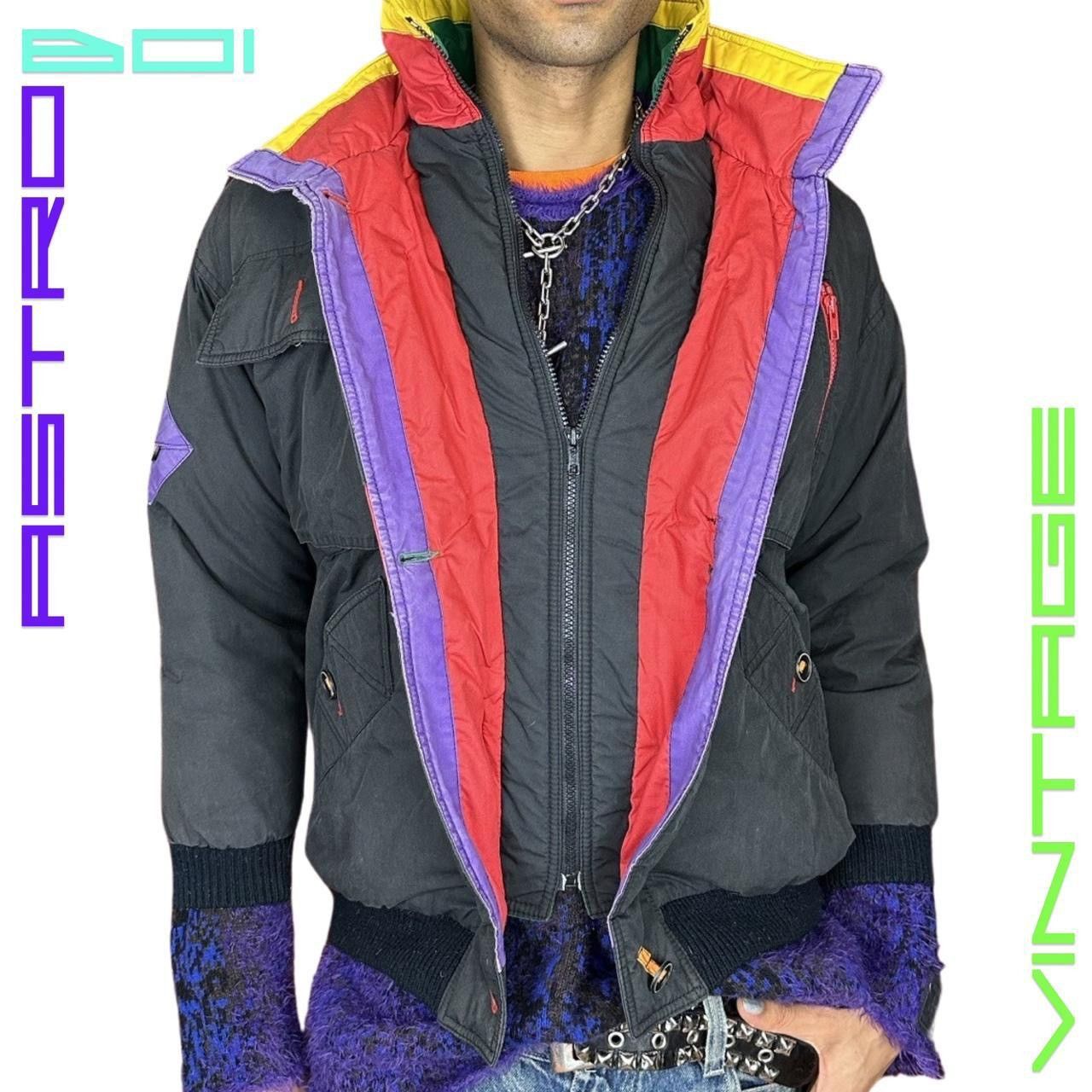 Vintage Vintage 90s Black Ski Winter Bomber Jacket - Small Size US S / EU 44-46 / 1 - 5 Thumbnail