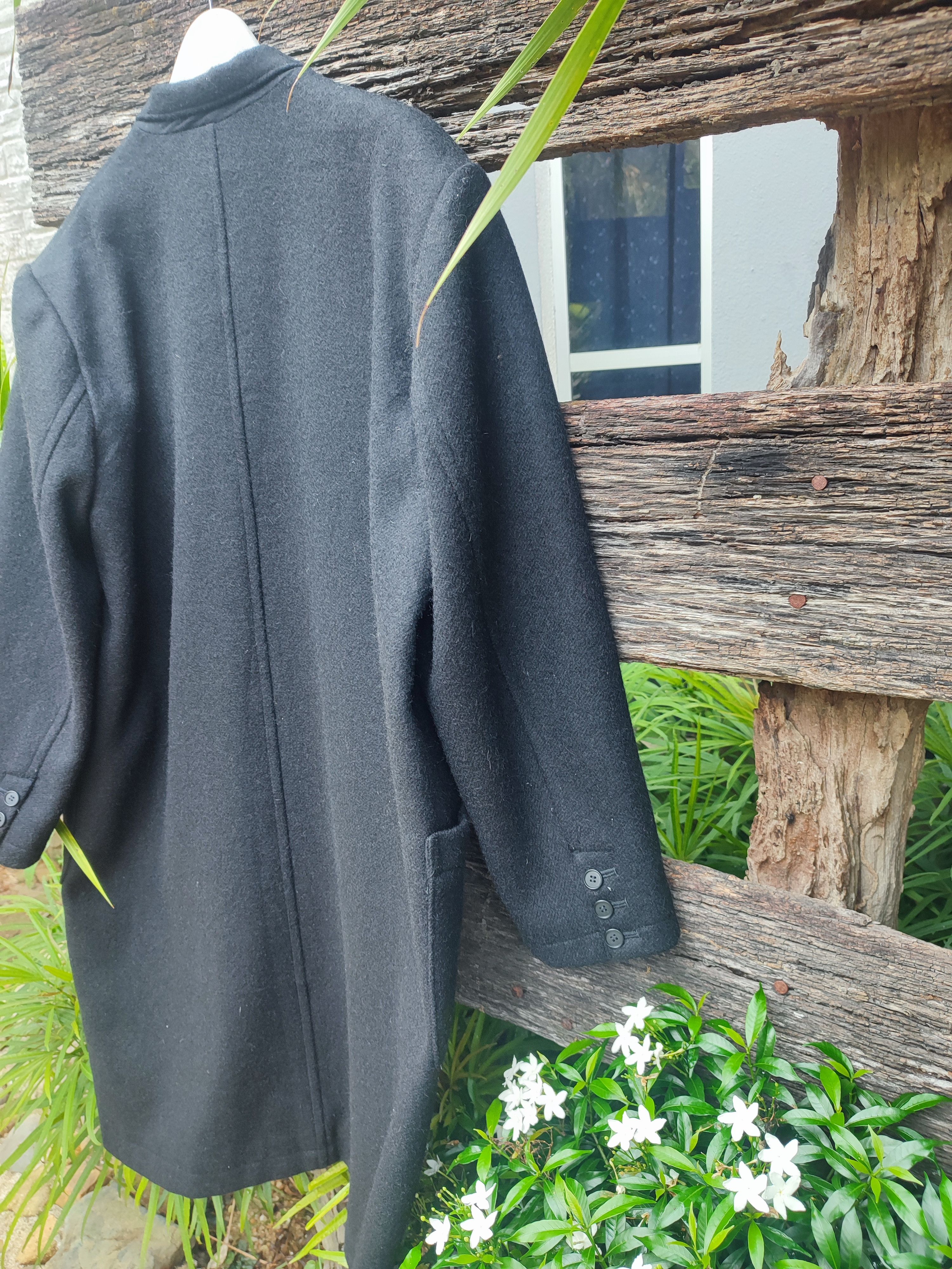 Yohji Yamamoto Y’s by Yohji Yamamoto Charcoal Wool Oversized Overcoat Size US XL / EU 56 / 4 - 16 Thumbnail