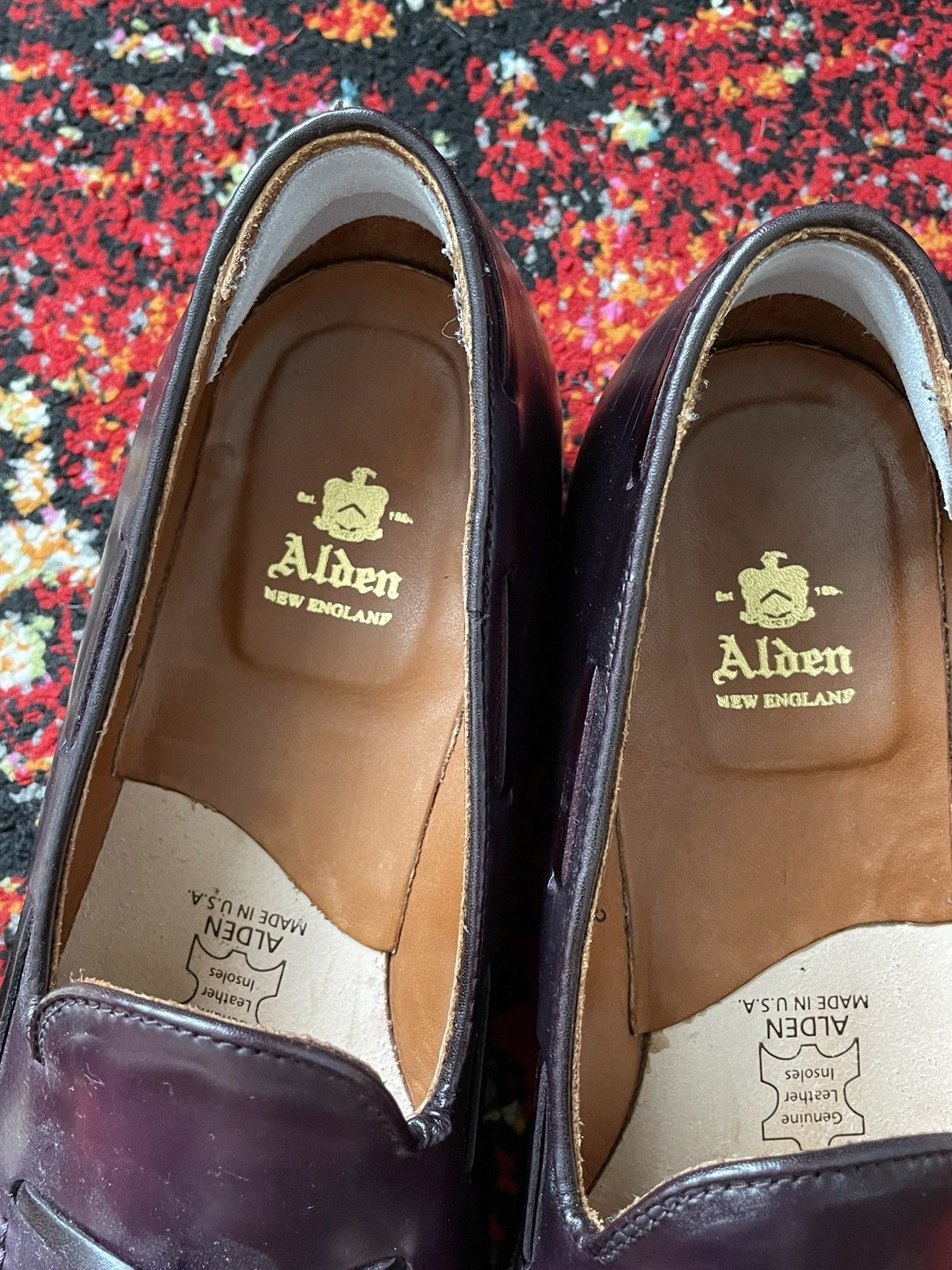 Alden Tassal Mocc Cordovan Size US 11 / EU 44 - 4 Thumbnail