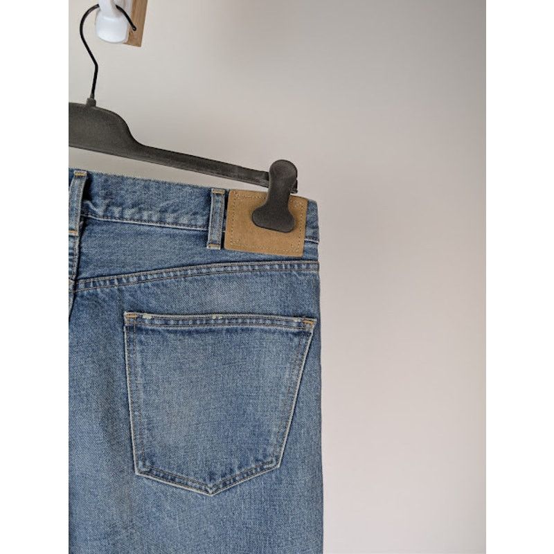 Celine o1rshd1 Straight Leg Kurt Denim Jeans in Washed Blue Size US 33 - 15 Thumbnail