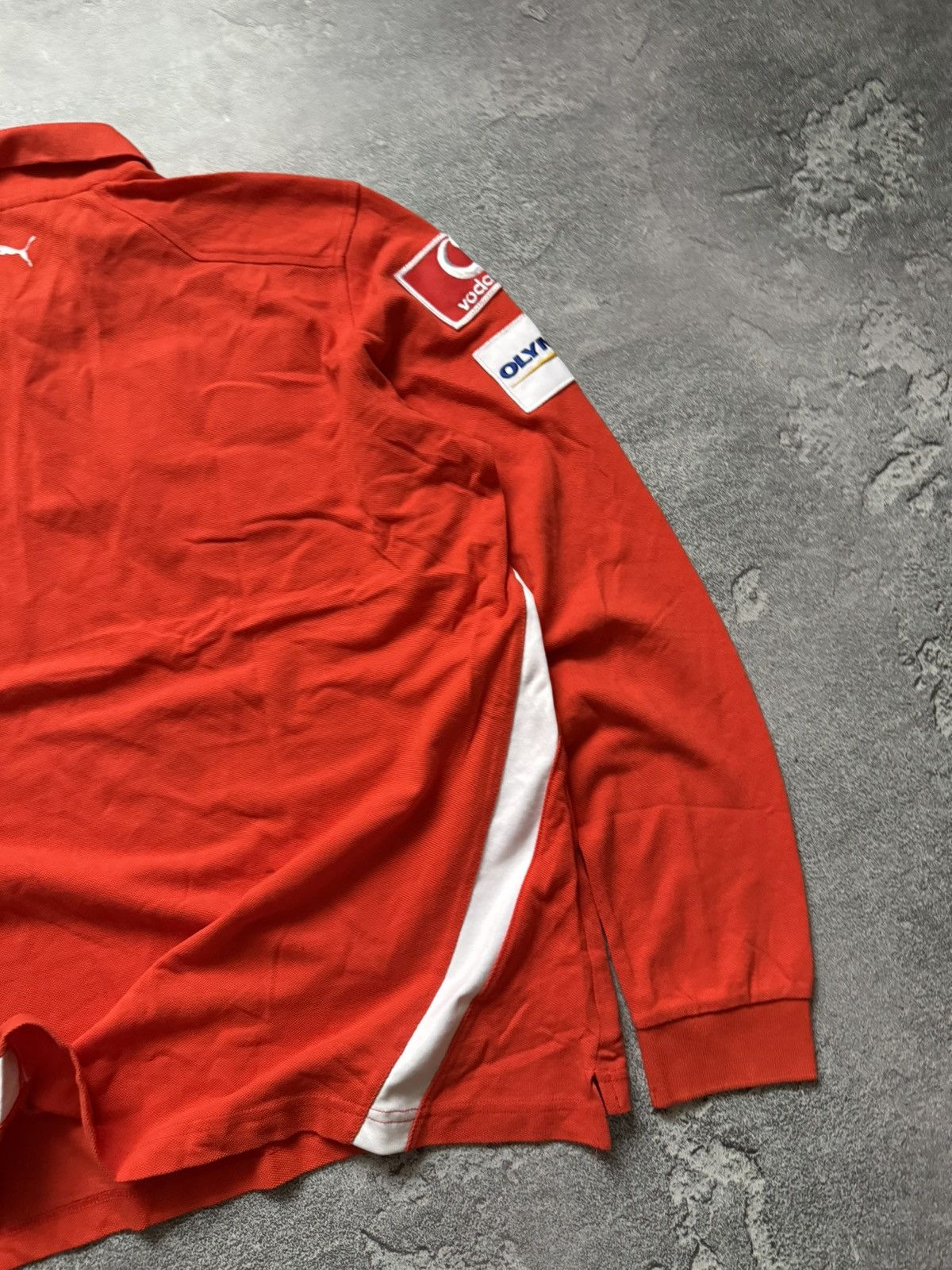 Ferrari × Puma Puma L Ferrari red racing long sleeve polo tee jersey Size US L / EU 52-54 / 3 - 15 Thumbnail