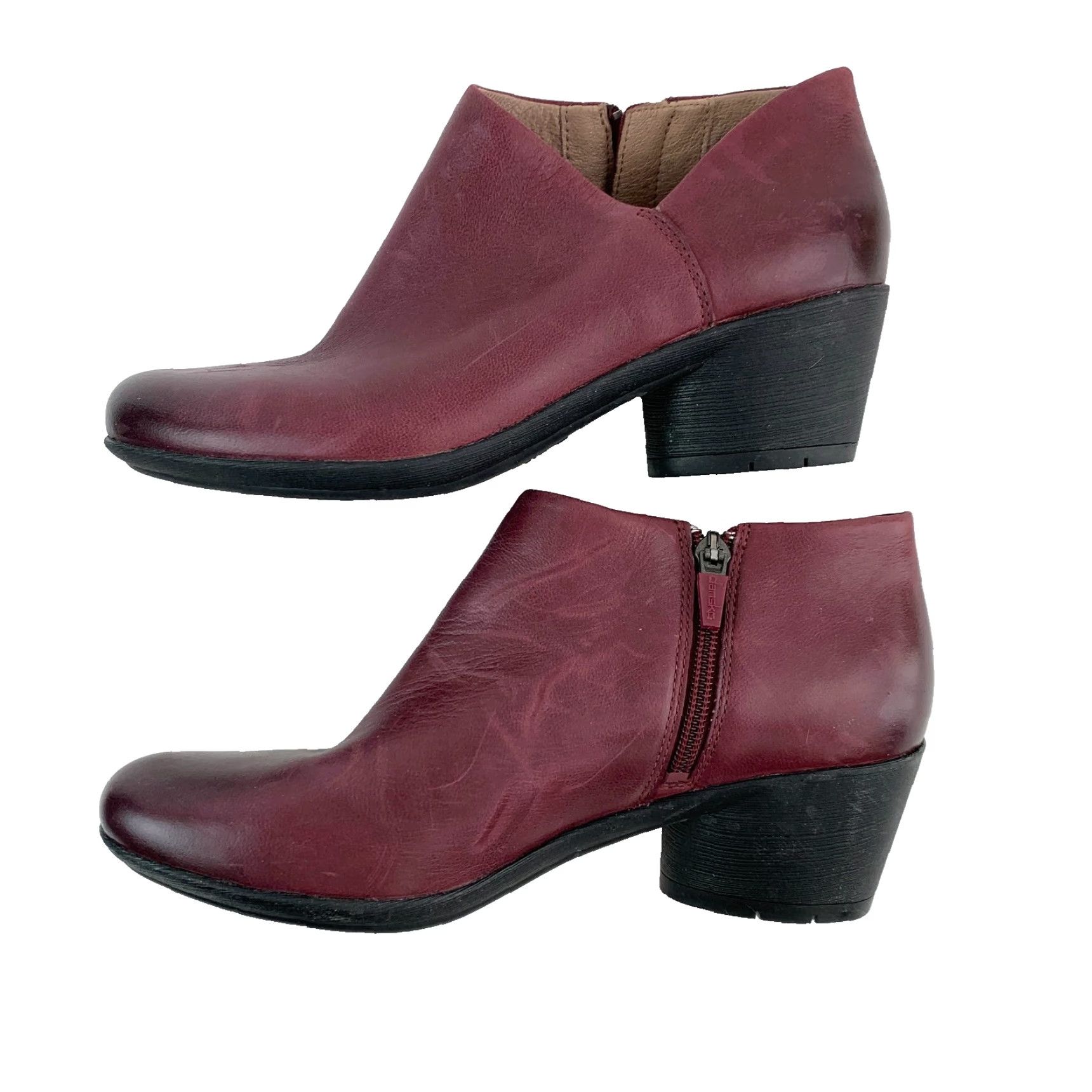 Dansko Dansko Raina Homme Bootie Leather Ankle Boots Red Leather Mid 2-2.9in EU 38 US 7.5-8 Womens Size US 8 / IT 38 - 5 Thumbnail