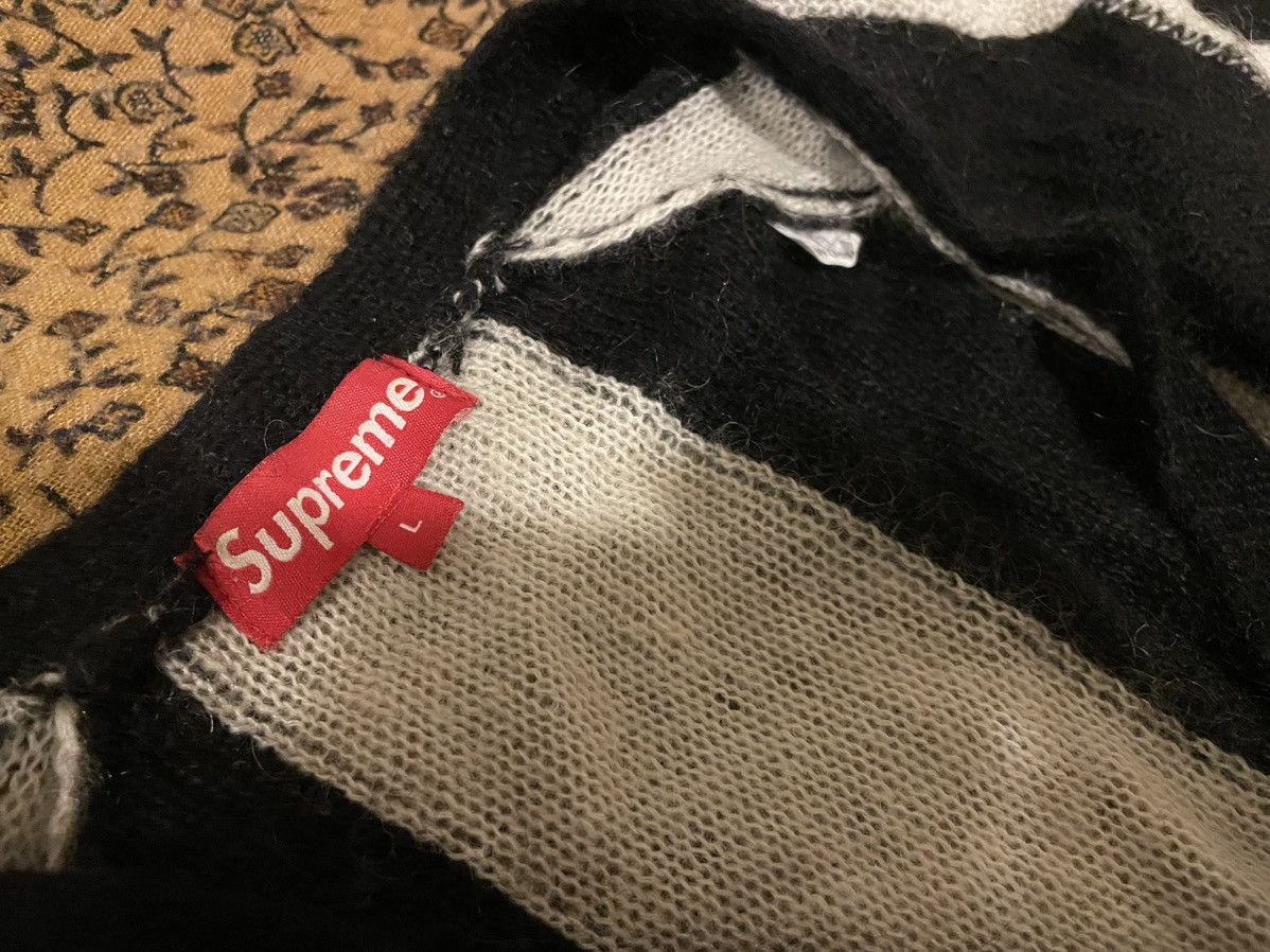 Supreme Supreme Mohair Sweater Black/White Size US L / EU 52-54 / 3 - 3 Thumbnail