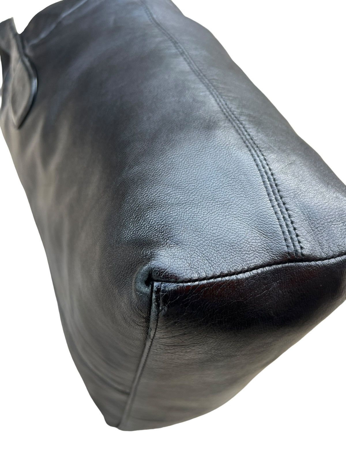 Yohji Yamamoto Yohji Yamamoto Y’s for Living Black Leather Mini Tote Bag Size ONE SIZE - 14 Thumbnail