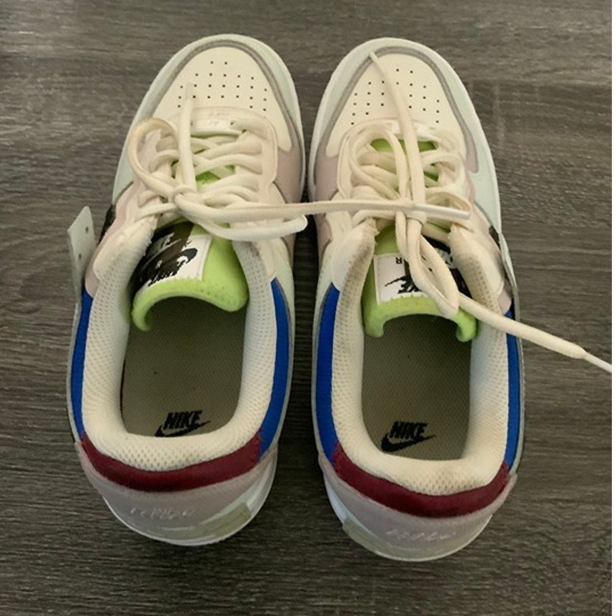 Nike Nike Air Force 1 Shadow White Multi Women’s Size 8 USED Size US 8 / IT 38 - 2 Thumbnail