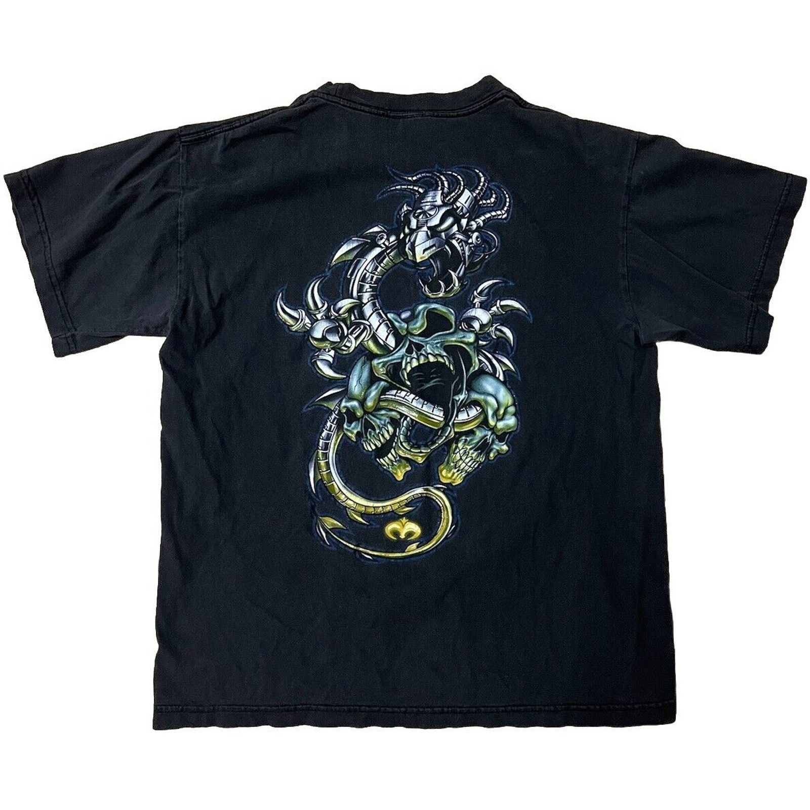 ODM Vintage Tshirt ODM Medium Skull Metal Dragon "Liquid Blue" Size US M / EU 48-50 / 2 - 1 Thumbnail