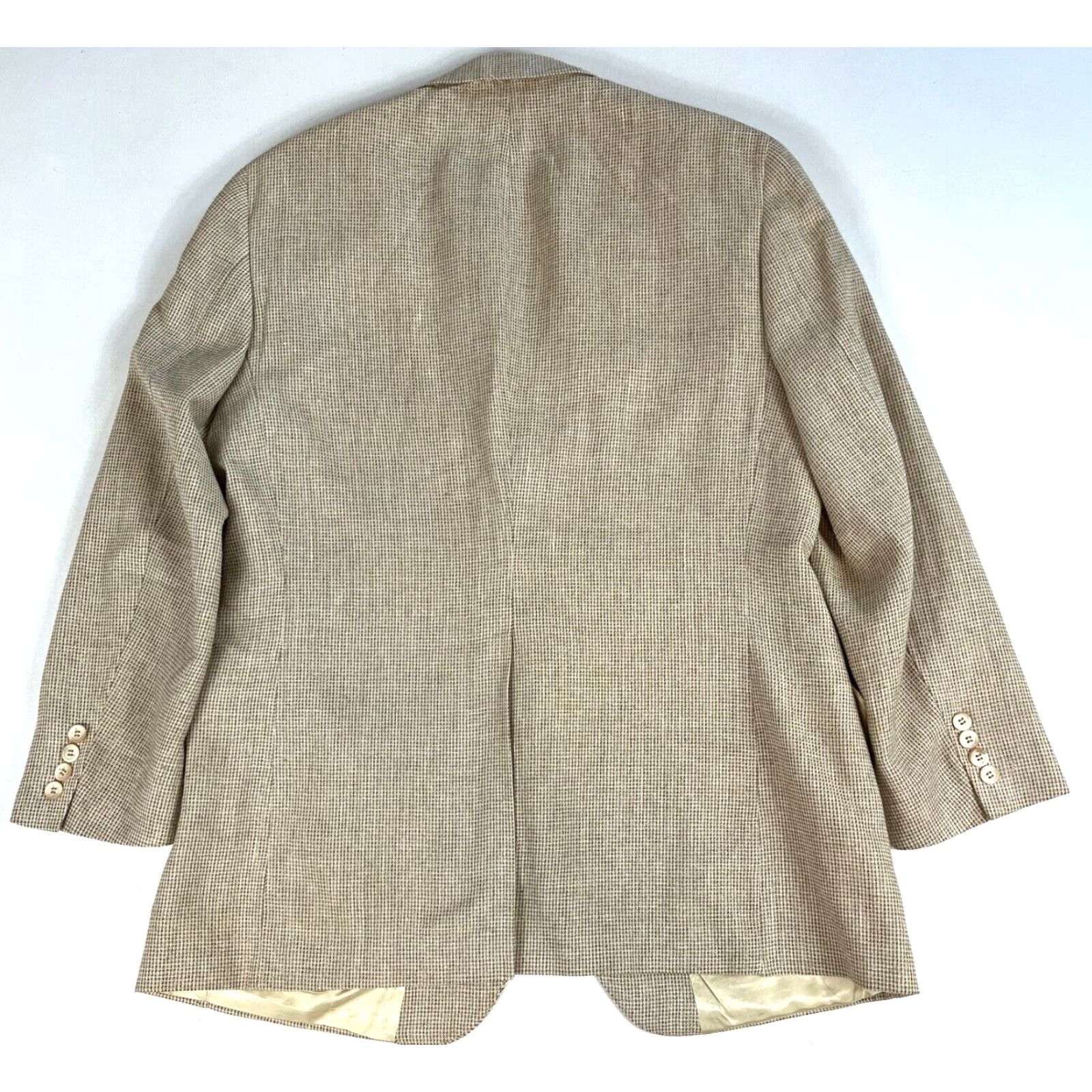 Ralph Lauren VINTAGE Ralph Lauren Polo University Club Blazer Jacket Men Wool Tweed 42 Beige 90s Classic Designer Size US XL / EU 56 / 4 - 5 Thumbnail