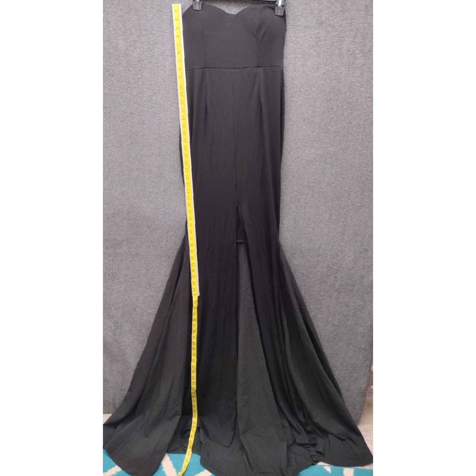 Vintage Miss Ord Black Mermaid Dress Strapless Sleeveless Women's Black Size M Size M / US 6-8 / IT 42-44 - 4 Thumbnail