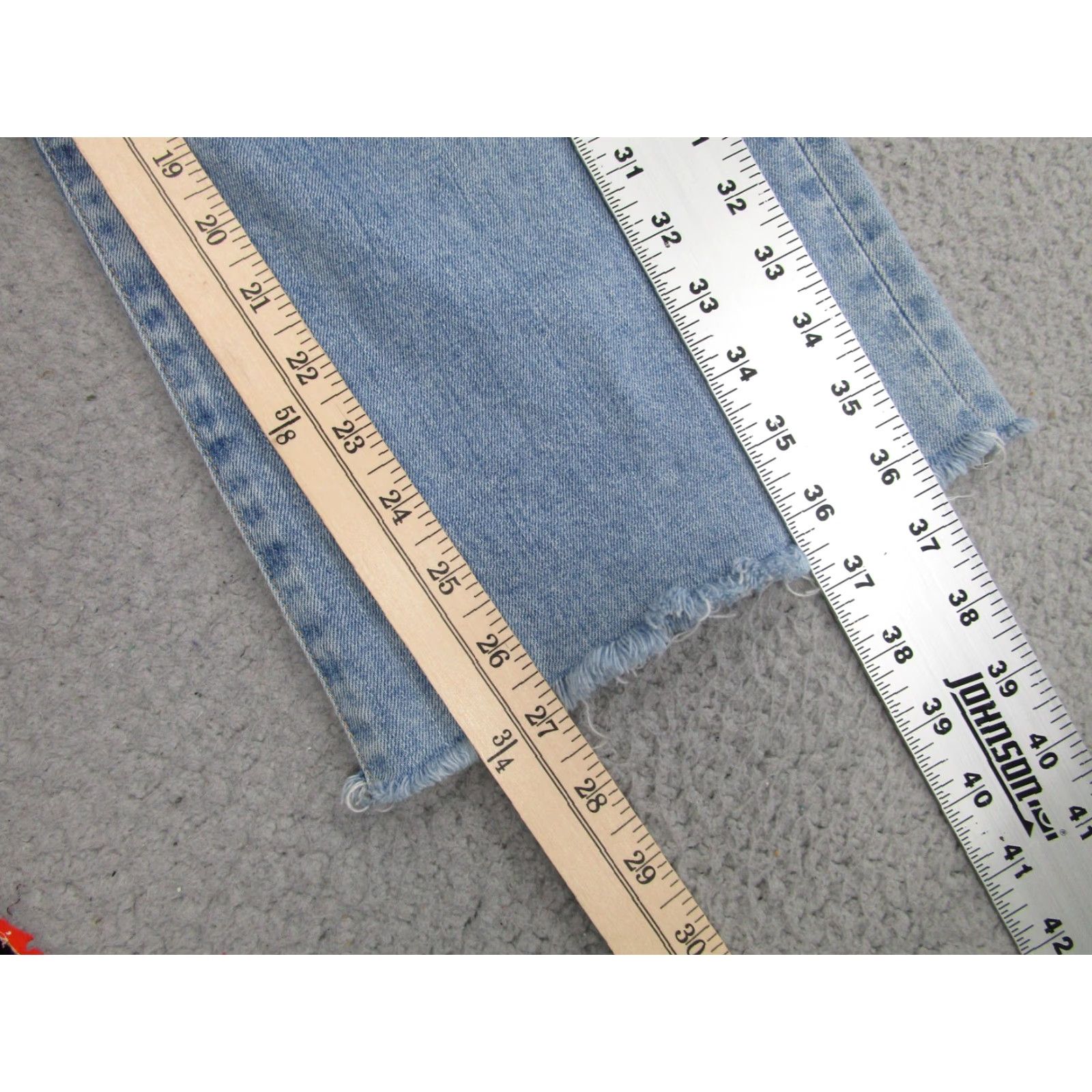 SLVRLAKE SLVRLAKE Grace Crop Jeans Womens 26 Light Wash High Rise Raw Hem Denim USA Size 26" / US 2 / IT 38 - 6 Thumbnail