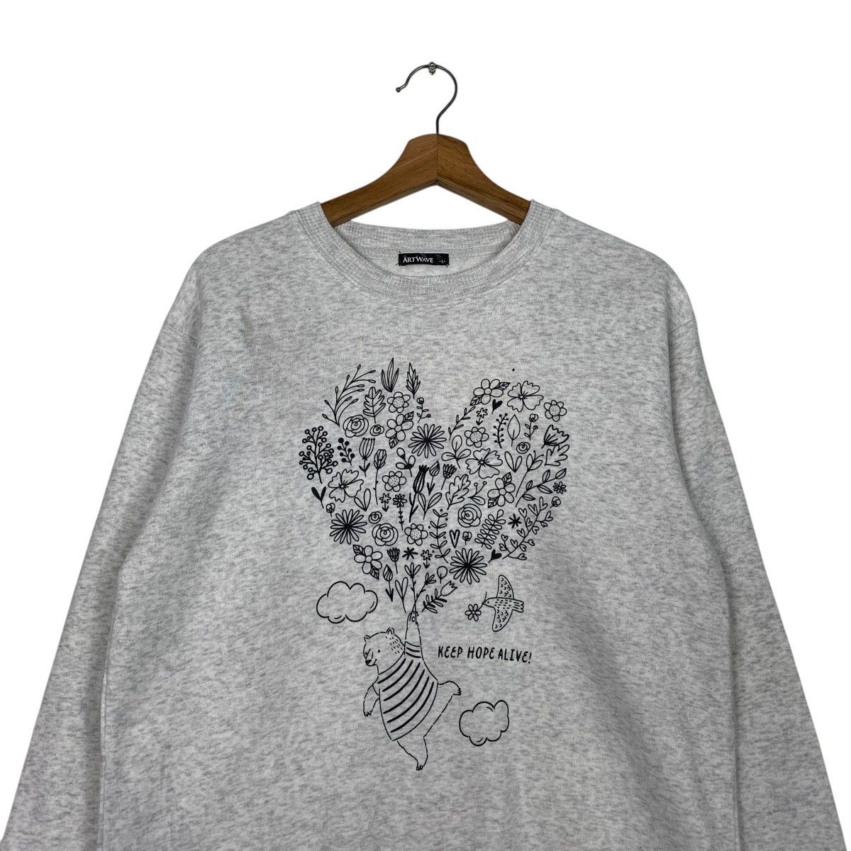 Japanese Brand Japanese Brand Art wave Love Bear Sweatshirt Size L / US 10 / IT 46 - 2 Thumbnail