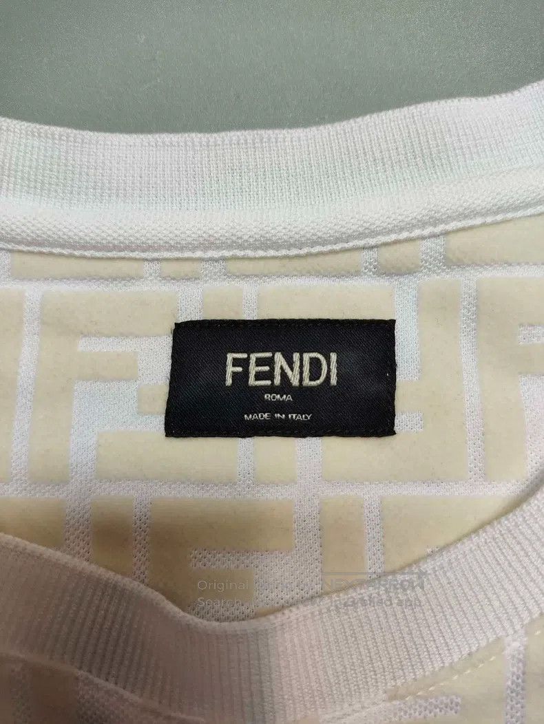 Fendi Fendi Beige full print short-sleeve Size US S / EU 44-46 / 1 - 3 Thumbnail