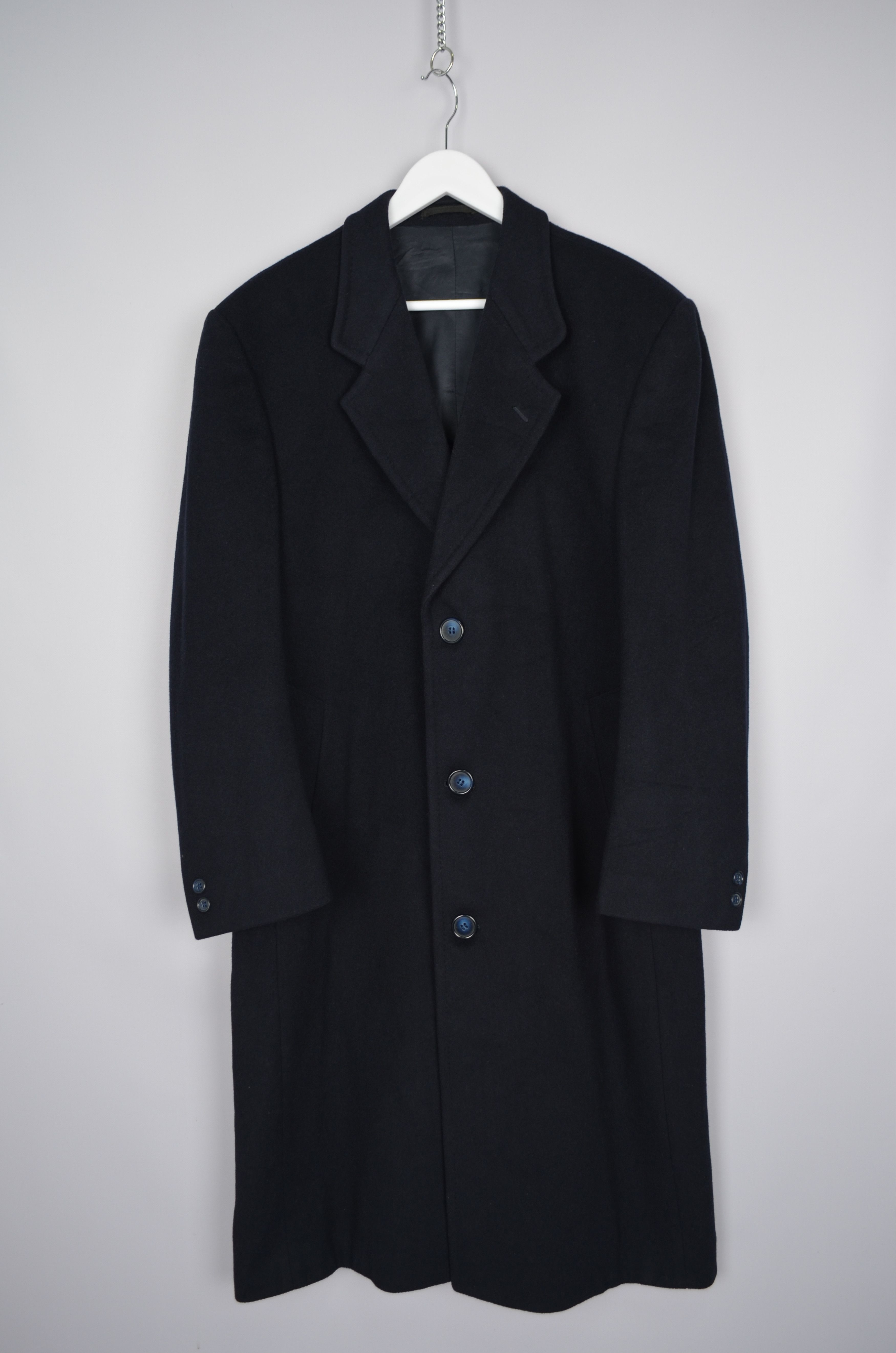 Vintage × Yves Saint Laurent Yves Saint Laurent Diffusion Hommes Cashmere Coat Jacket Size US L / EU 52-54 / 3 - 13 Thumbnail