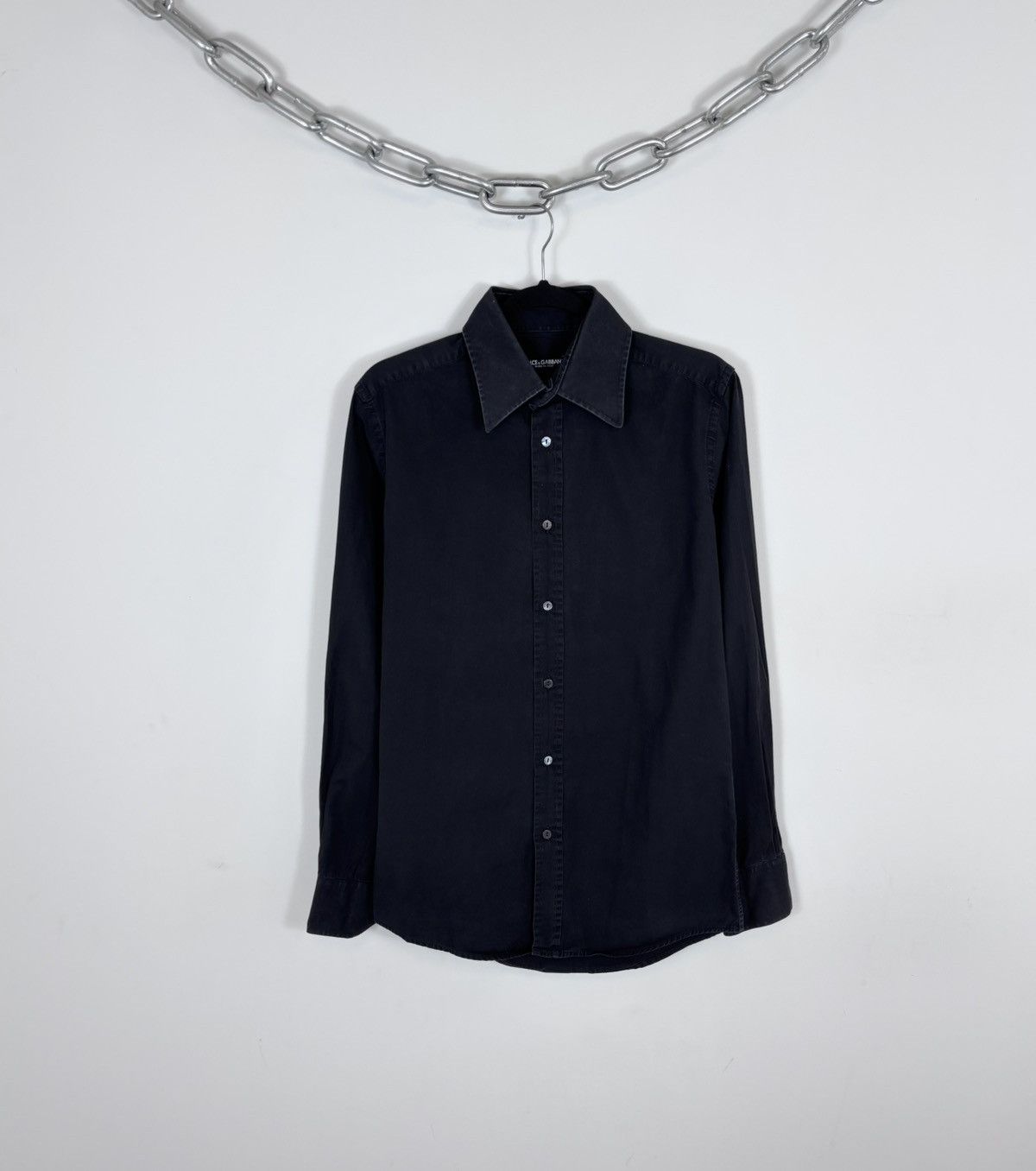 Dolce & Gabbana Dolce & Gabbana Vintage Men’s Button Up Long Sleeve Shirt Size US M / EU 48-50 / 2 - 1 Thumbnail