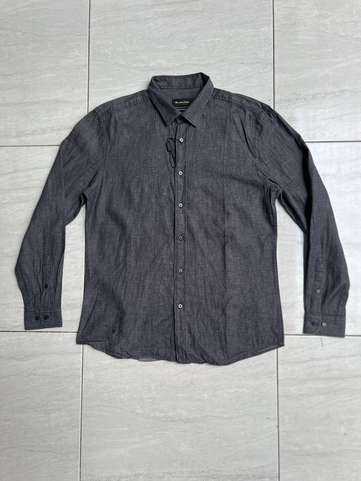Massimo Dutti Massimo Dutti Grey Shirt Size US M / EU 48-50 / 2 - 1 Thumbnail