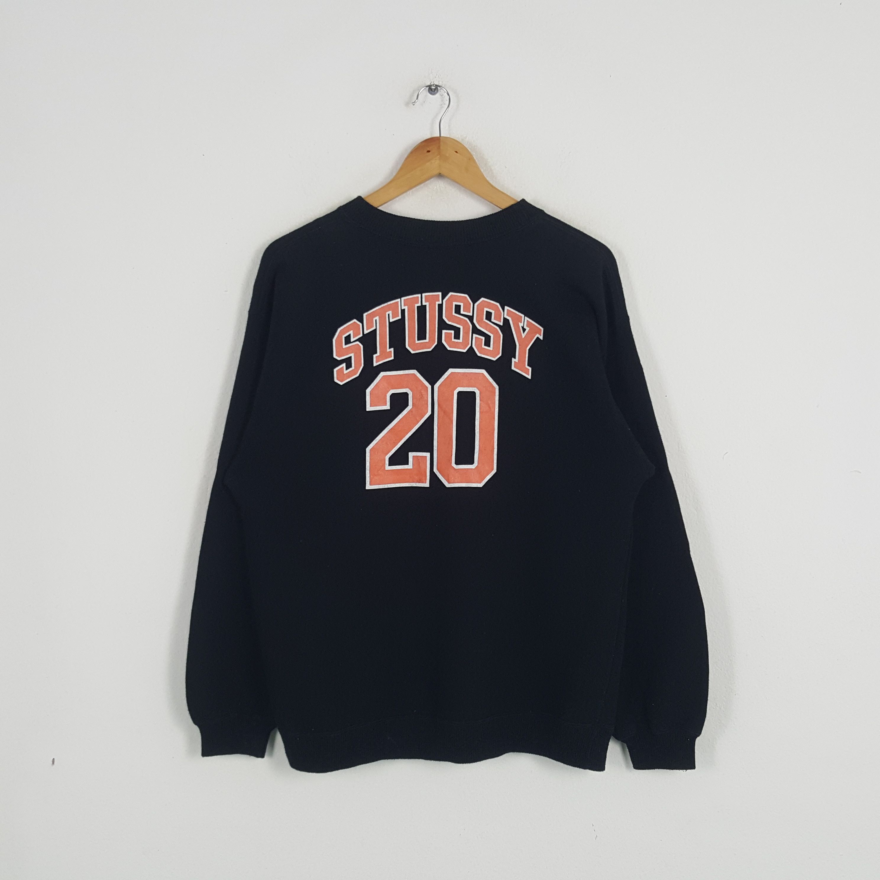 Stussy × Vintage Vintage Stussy 20 New York Yankees Streetwear Sweatshirt Size US M / EU 48-50 / 2 - 1 Thumbnail