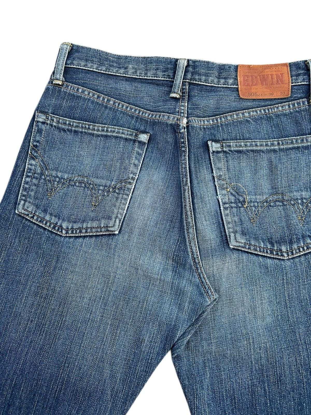 Kapital Vintage Edwin 505zx Selvedge Distressed Denim Jeans Size US 30 / EU 46 - 8 Thumbnail