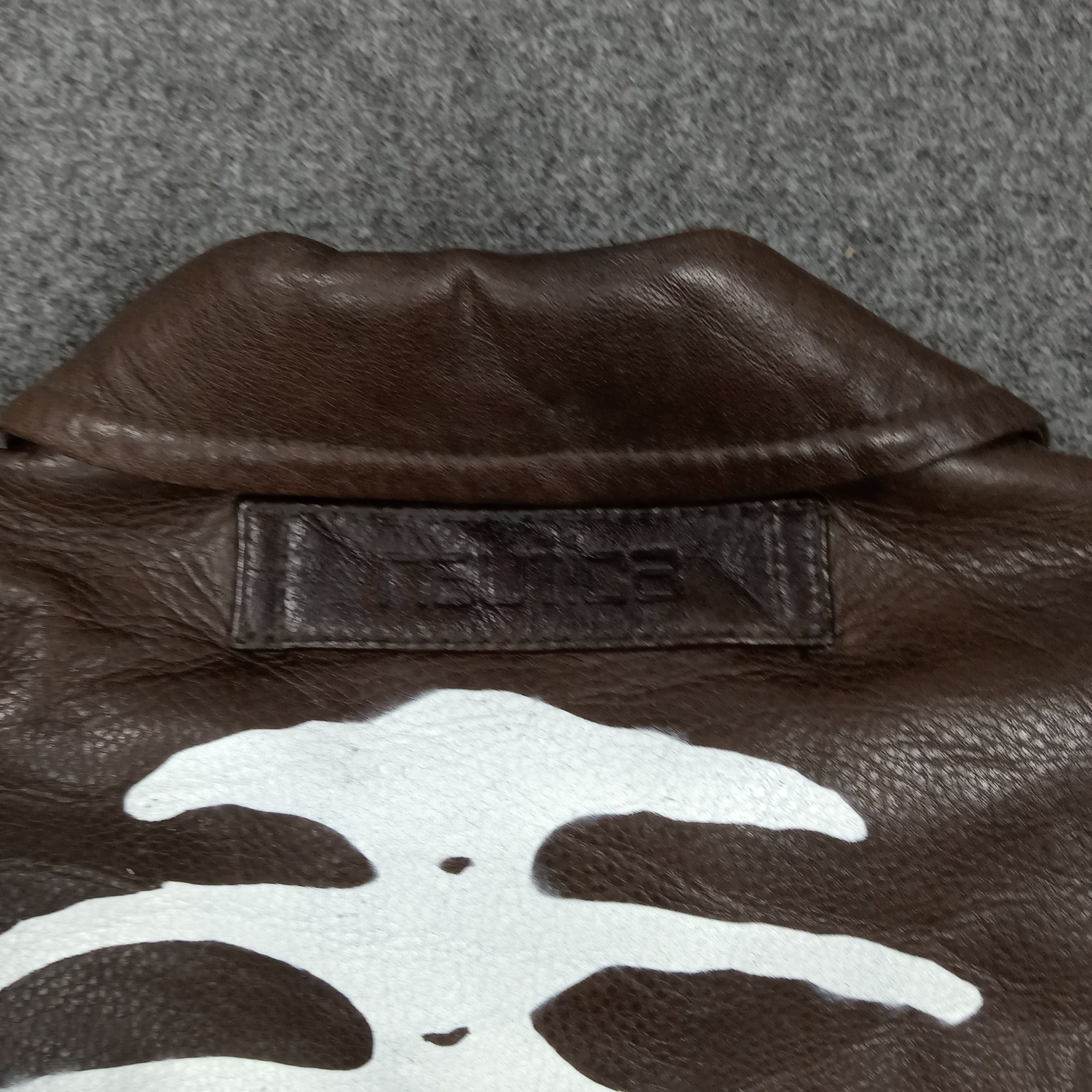 Nautica Nautica Vintage Custom Skeleton Bone Leather Jacket C290N28 Size US M / EU 48-50 / 2 - 2 Thumbnail
