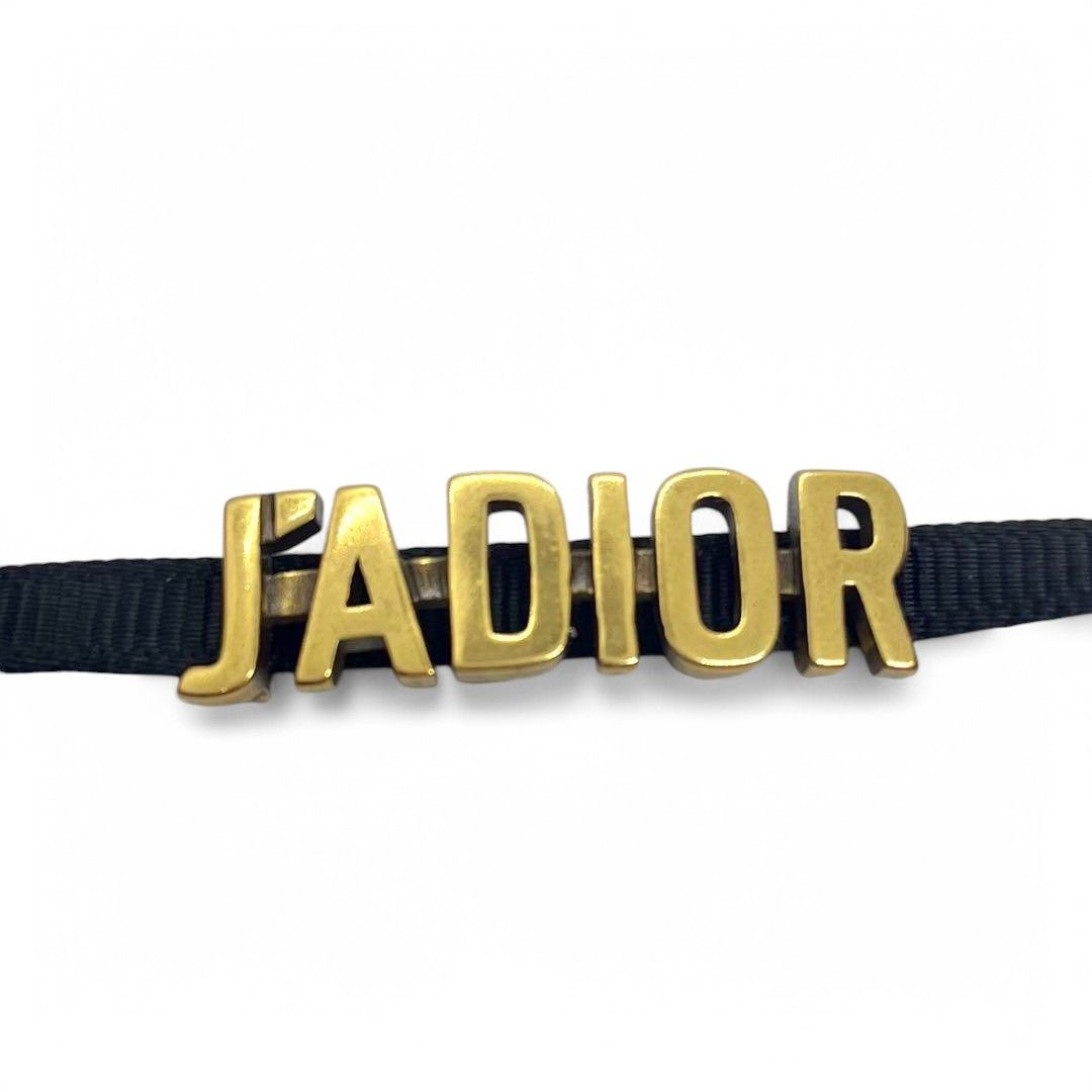 Dior Dior - J'Adior Vintage Choker Chain Black Gold Size ONE SIZE - 9 Thumbnail