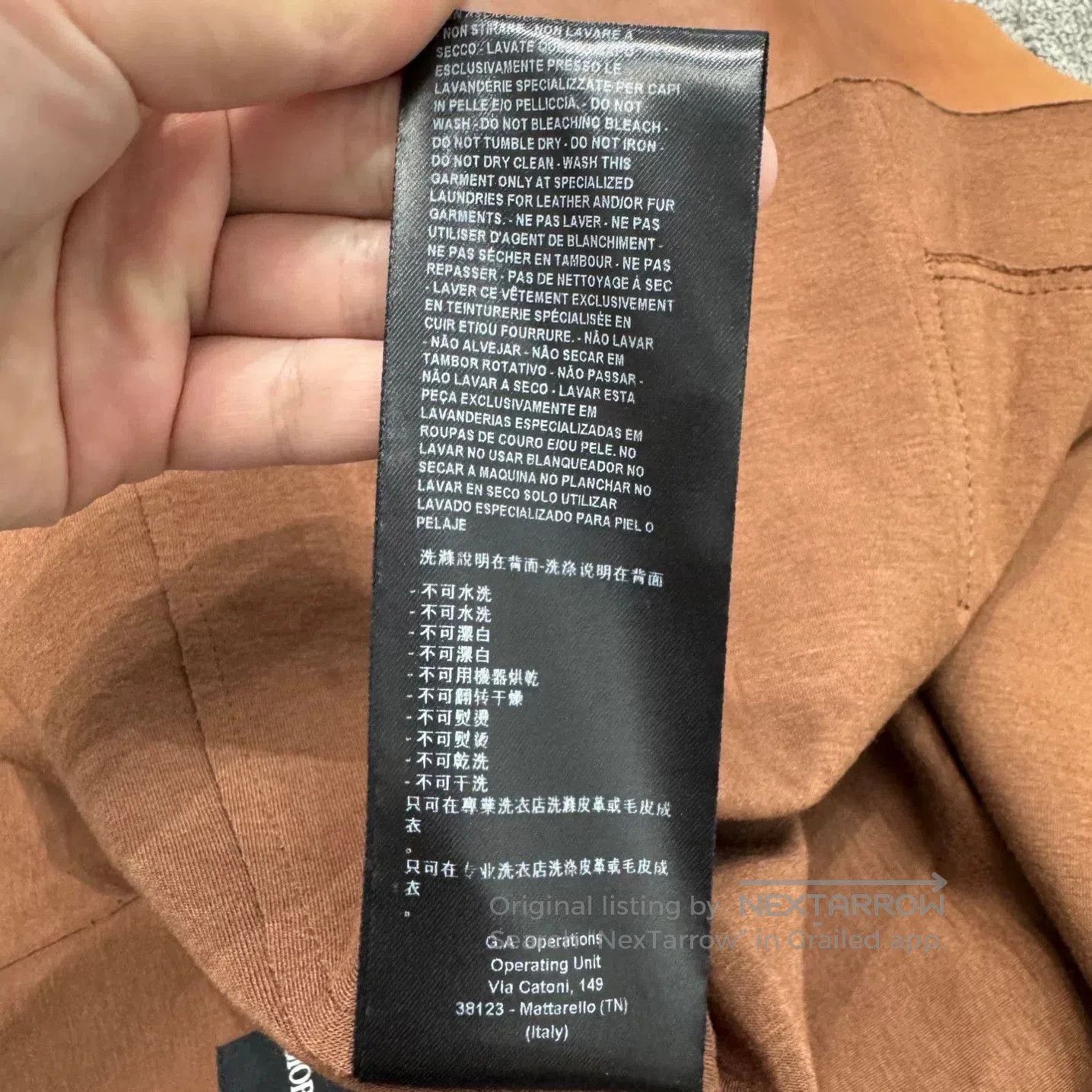 Giorgio Armani Giorgio Armani Leather Trench Coat Size 50. Size US L / EU 52-54 / 3 - 5 Thumbnail