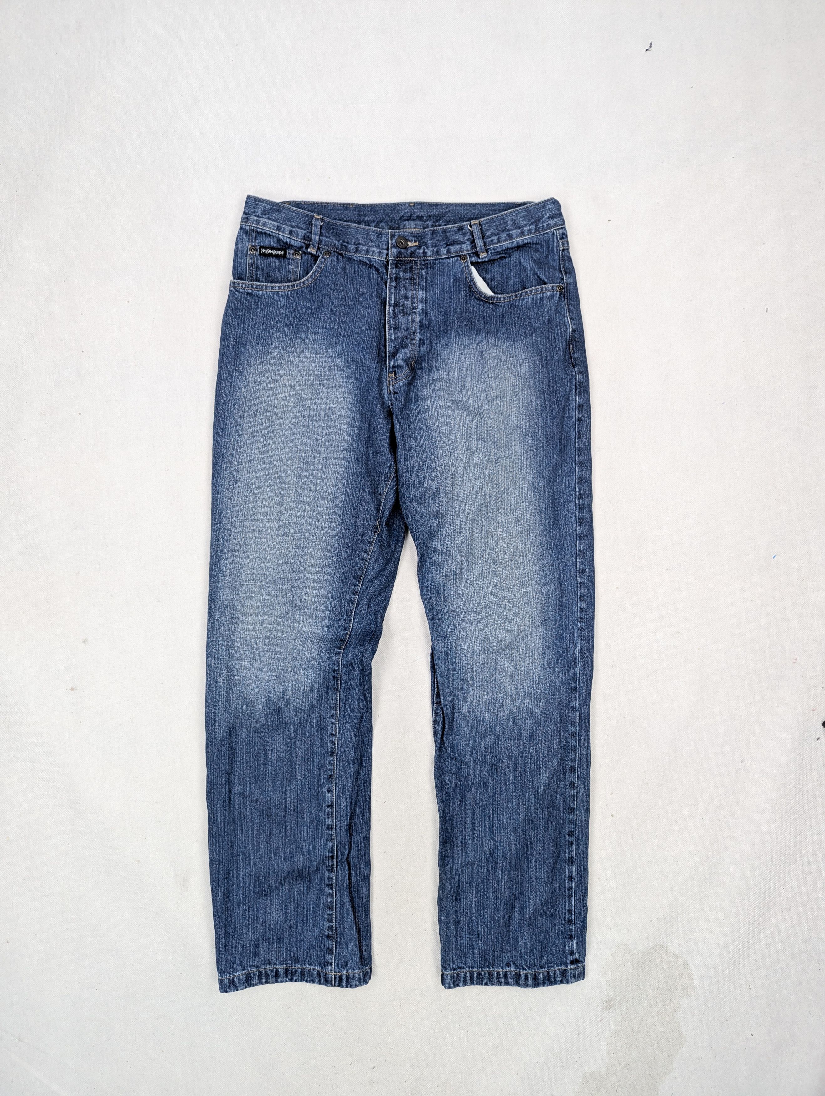 Yves Saint Laurent Yves Saint Laurent blue jeans denim trousers 34 Size US 34 / EU 50 - 2 Thumbnail
