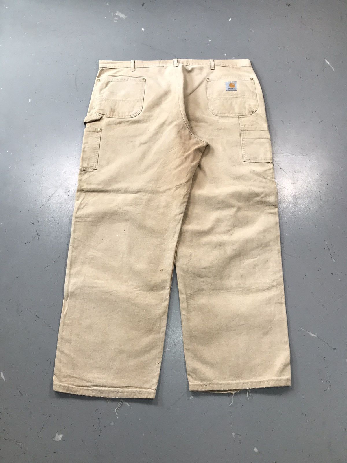 Carhartt Vintage sunfade Carhartt B01 BRN double knee workwear denim Size US 44 / EU 60 - 2 Thumbnail