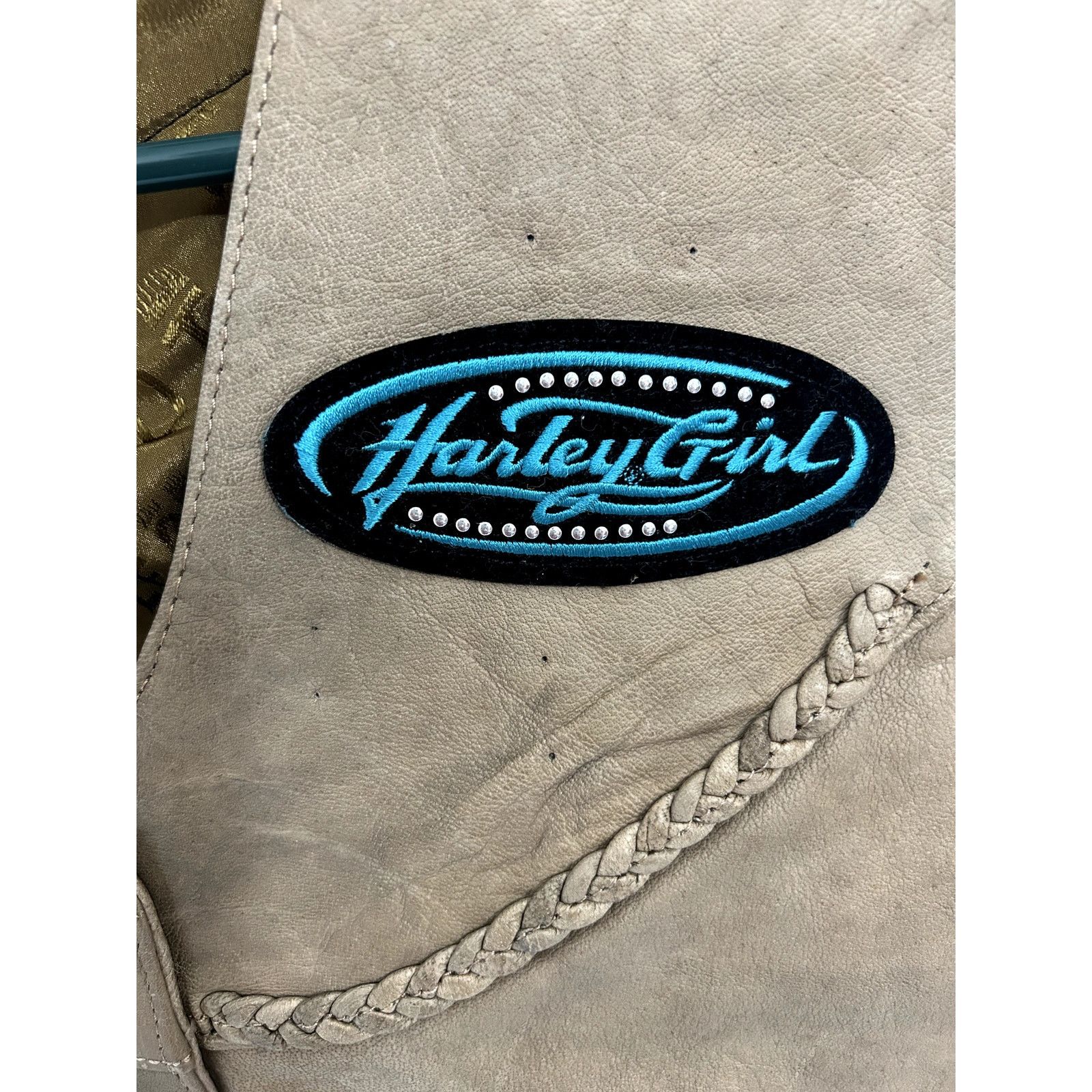 Harley Davidson Hot Leathers Harley Girl Leather Vest Prayer Warrior size L Size L / US 10 / IT 46 - 2 Thumbnail