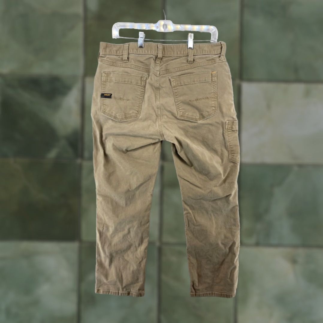 Ariat Ariat Mens Relaxed Straight M4 REBAR Khaki Canvas Work Pants 34x30 Size US 34 / EU 50 - 8 Thumbnail