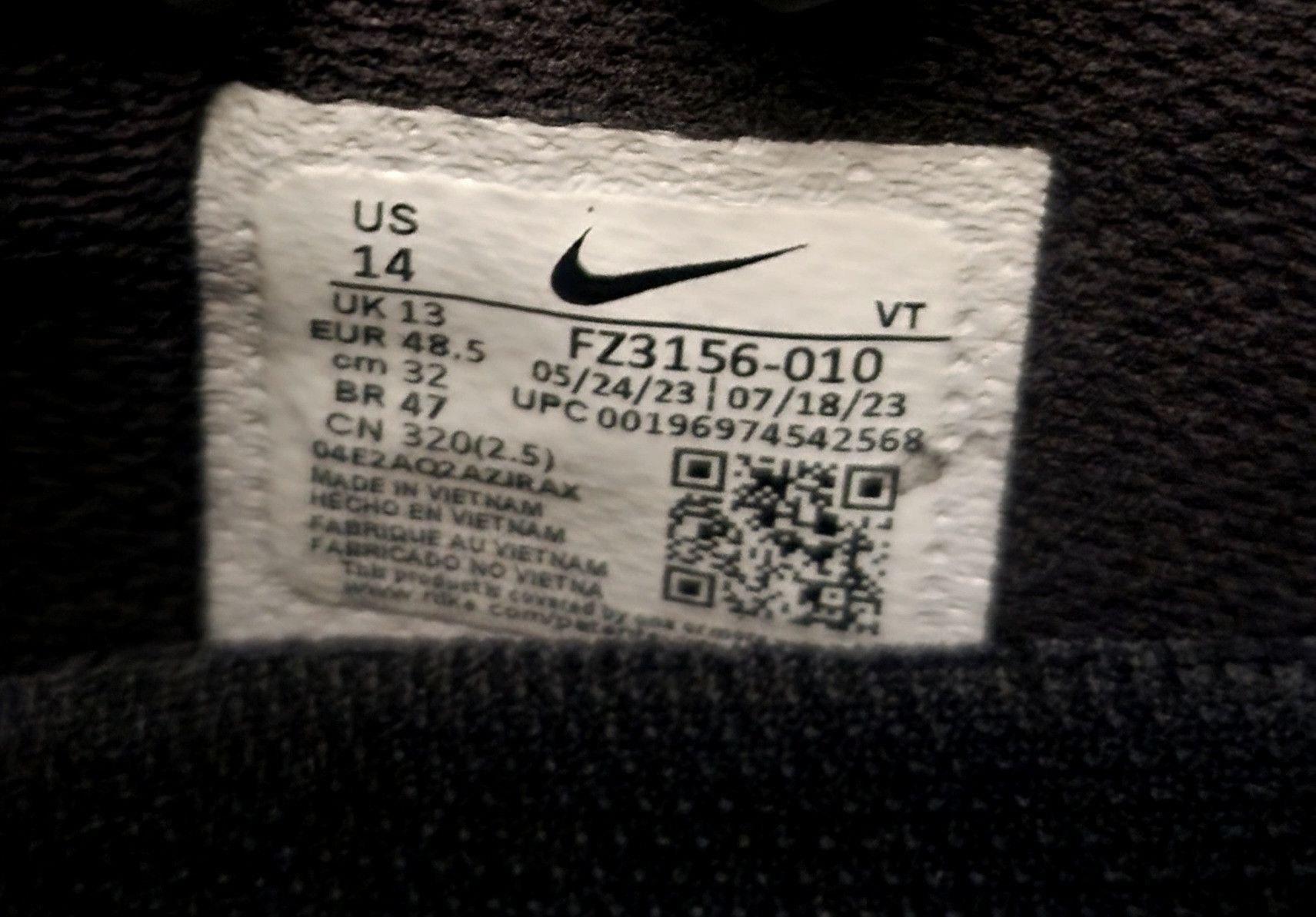 Nike Nike Air Max 2013 2023 sneaker Triple Black FZ3156-010 Sz 14 Size US 14 / EU 47 - 9 Thumbnail